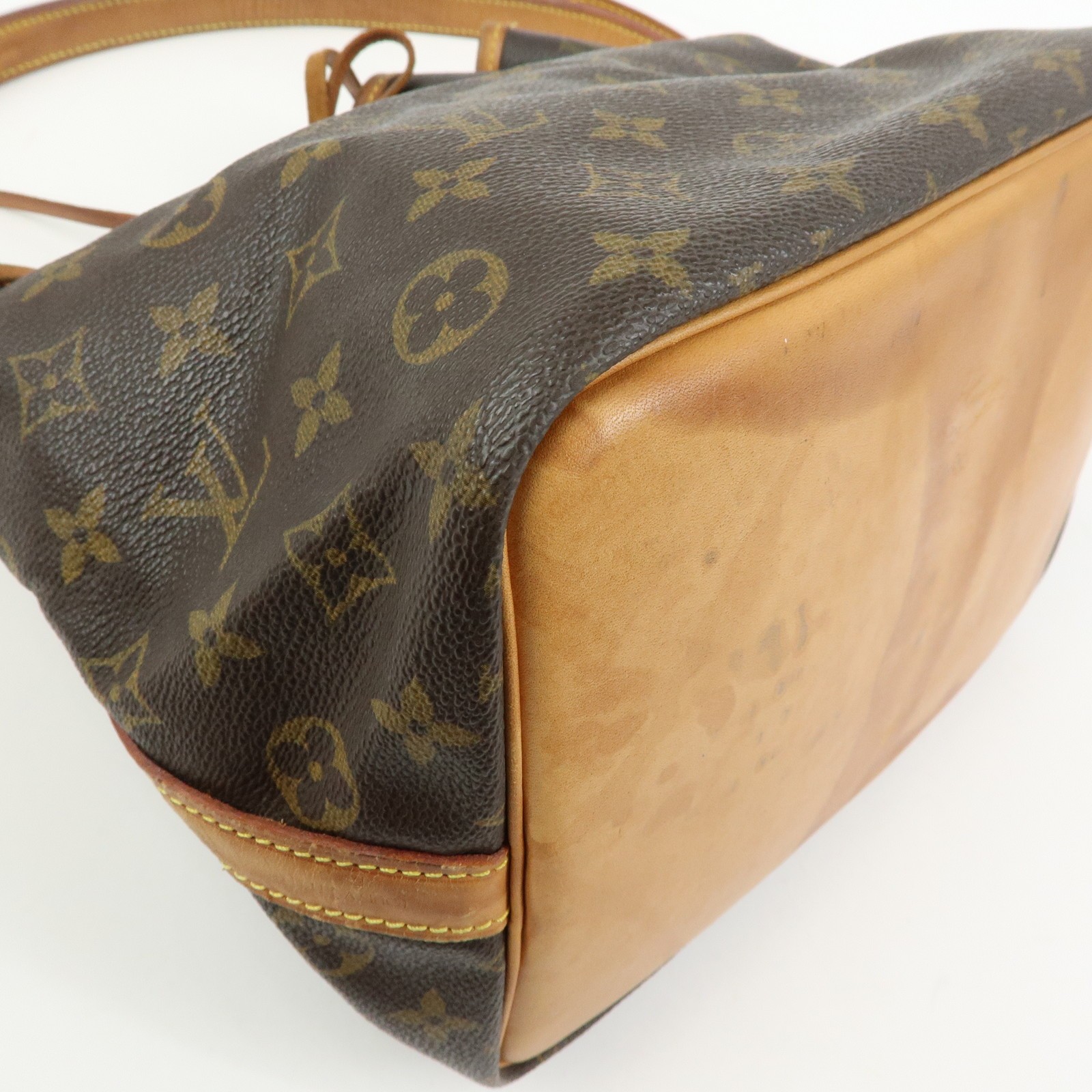 Louis Vuitton Monogram Petit Noe Shoulder Bag Brown M42226 Authentic Used F/S