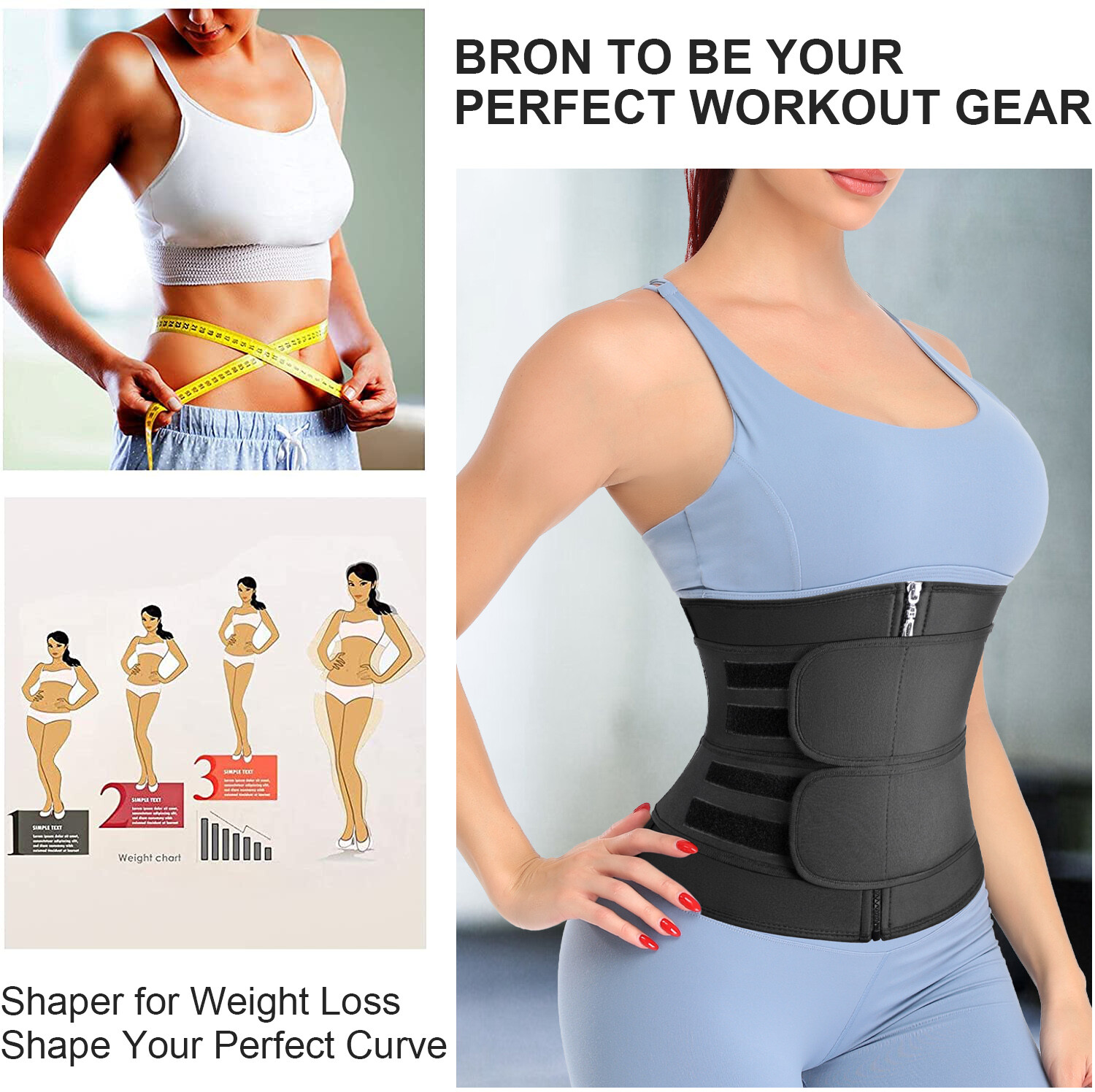 Fajas Para Adelgazar Reductoras Abdomen Faja De Ejercicio Para Mujer Hombres Gym