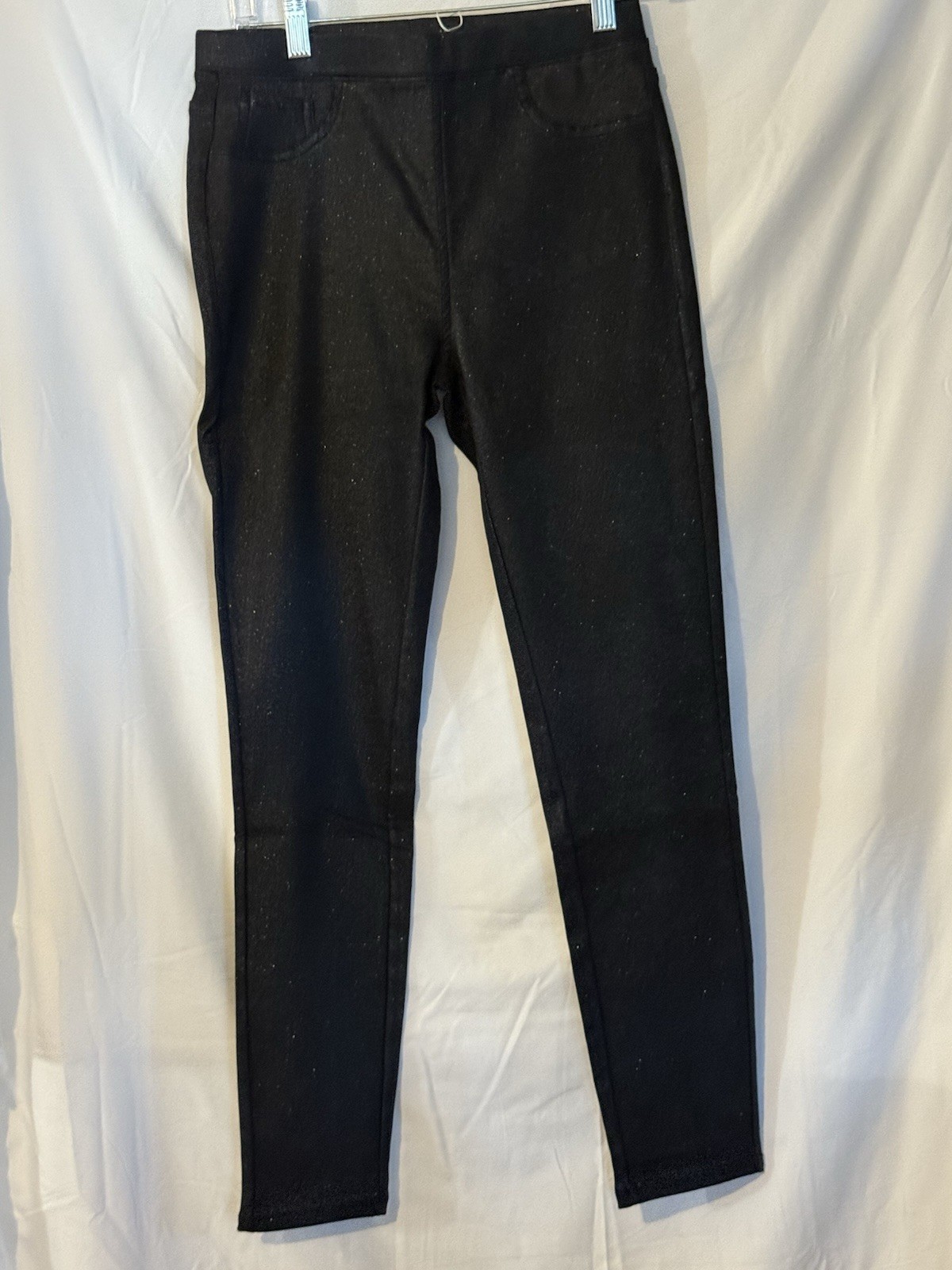Tractr Sequin Pull On Jeans 6/28 Navy High Rise Skinny NWT
