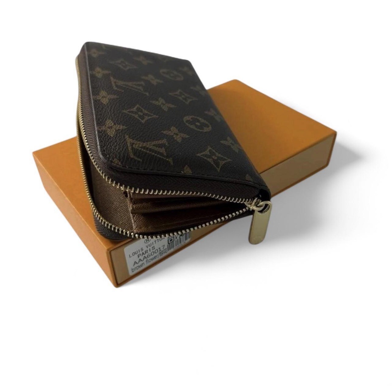 Louis Vuitton Monogram Zippy Zip Wallet Brown Long Wallet