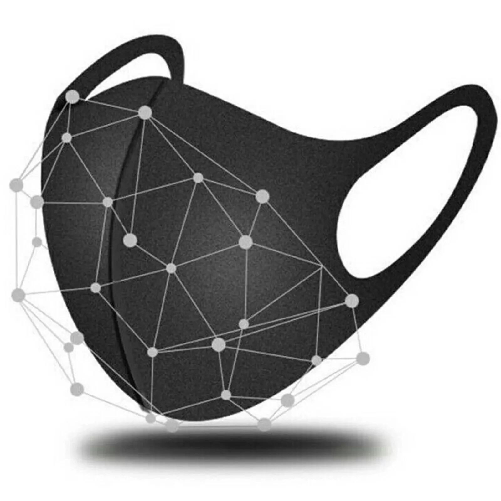Japanese Style Face Masks Black Unisex Reusable Washable Fashion Mask US Seller
