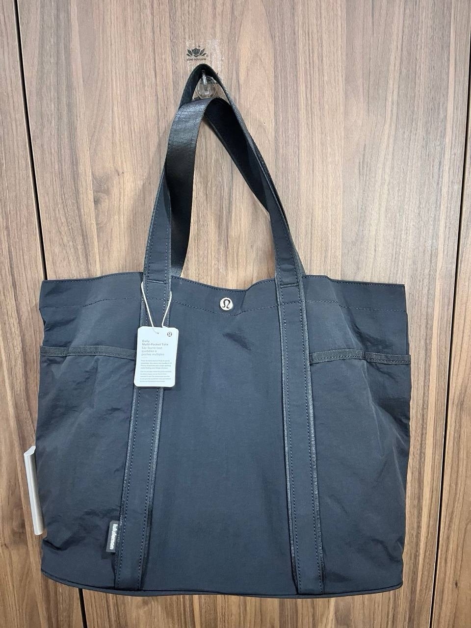 Lululemon Daily Tote – Black Multi – Pocket Gym & Yoga Bag – Brand New with Tags