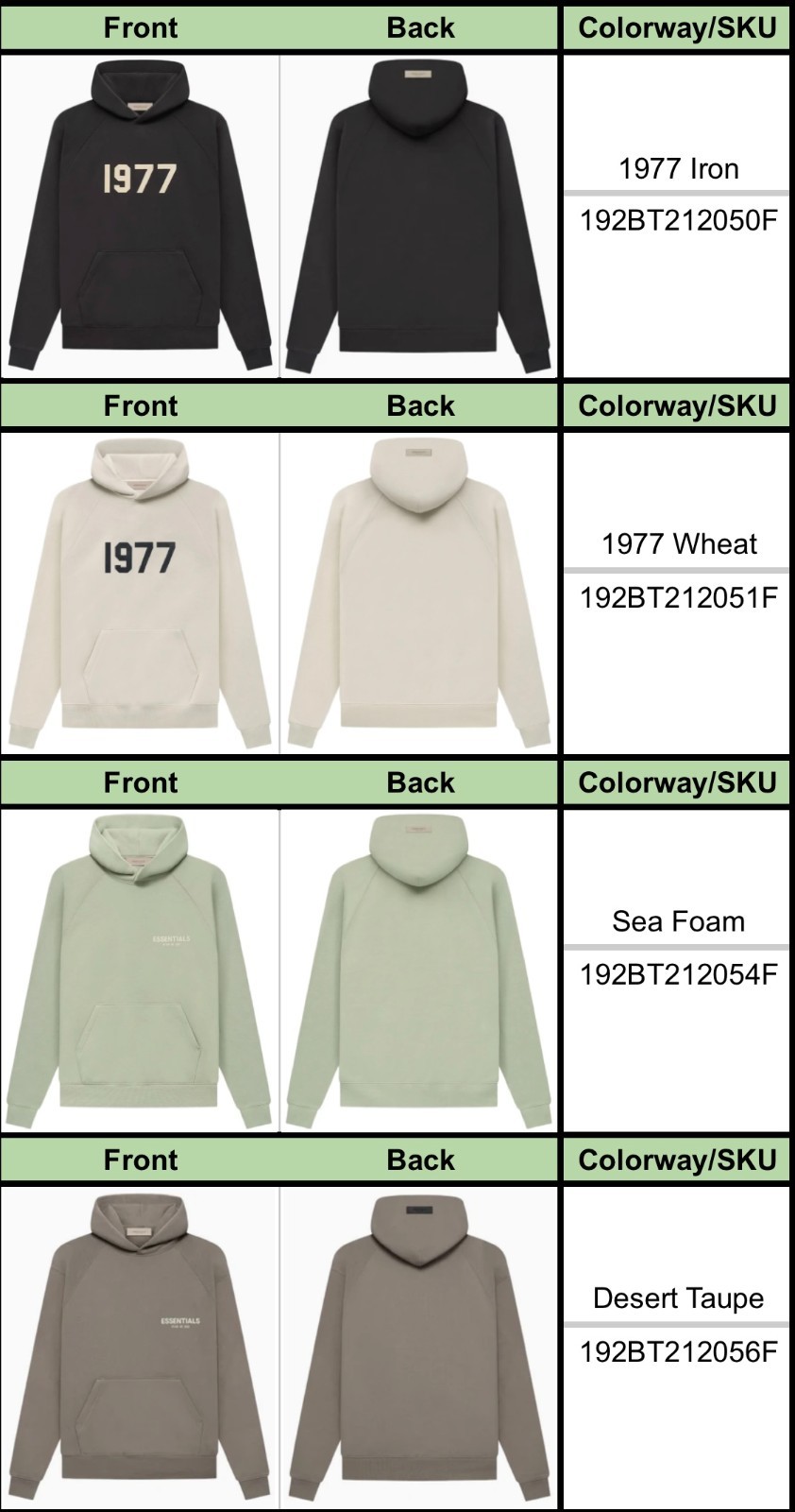 Fear Of God Essentials Hoodies – AUTHENTIC – All Colors and Sizes