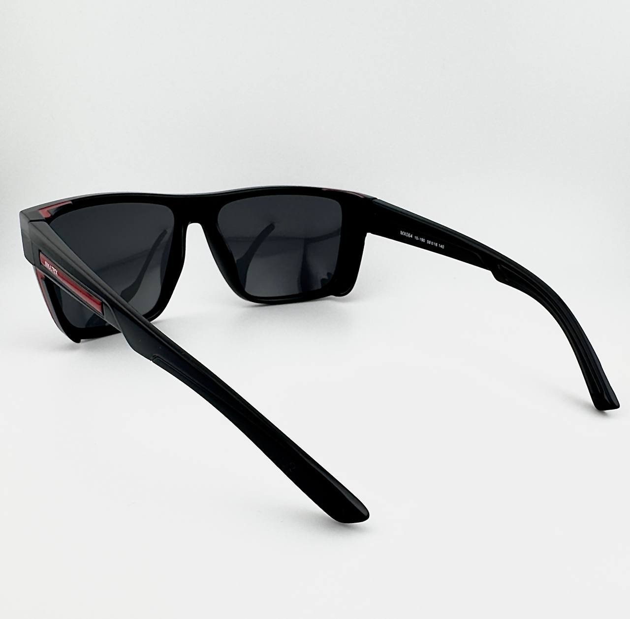 MATRIX MX064 Polarized Sunglasses Men Women Glossy Black Shield UV400 Driving
