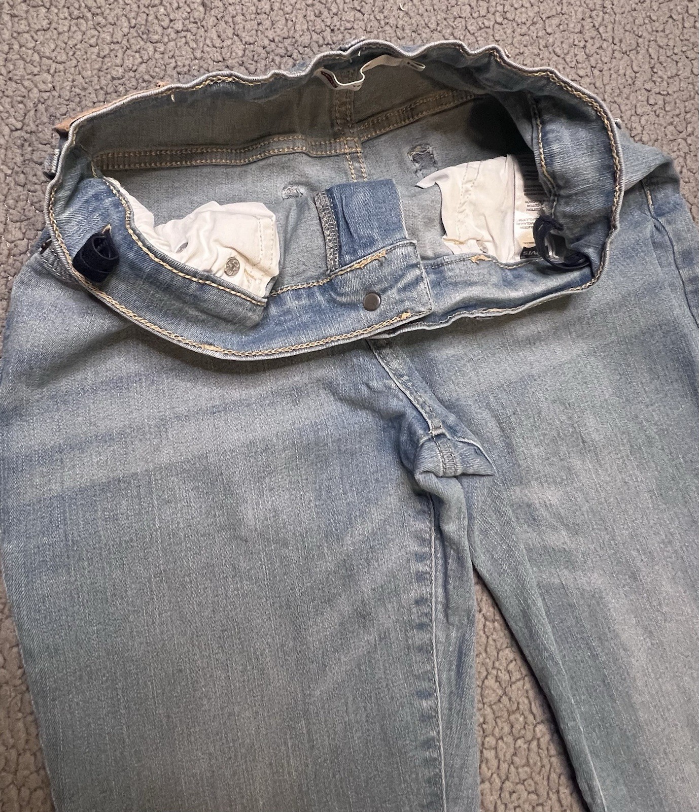 Levi’s 726 Flare Light Was Denim Jeans Girls Size 16 Juniors Size Wide Leg