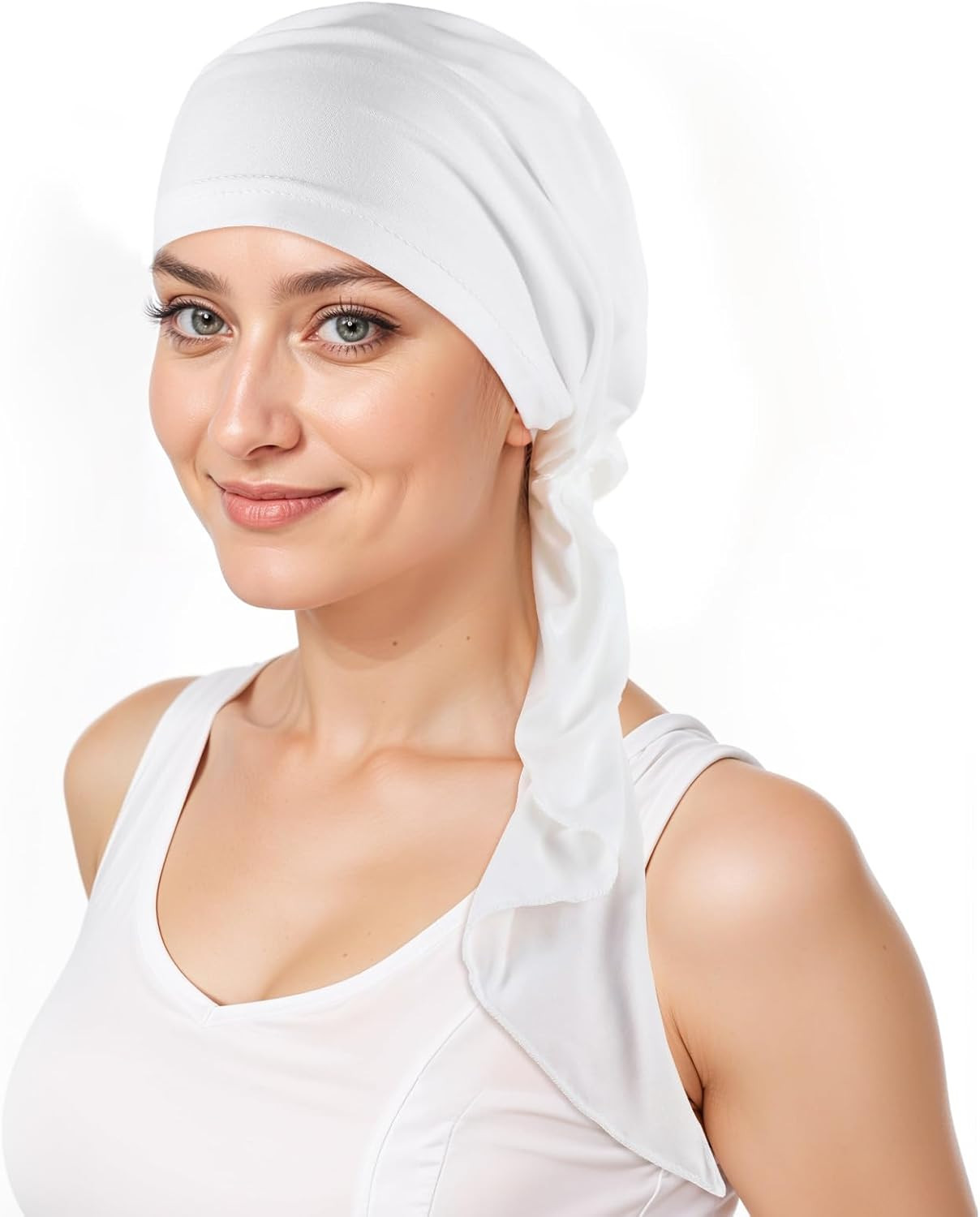 1Pcs Chemo Headwear for Women, Pre Tied Chemo Head Scarf for Women, Hair Loss –