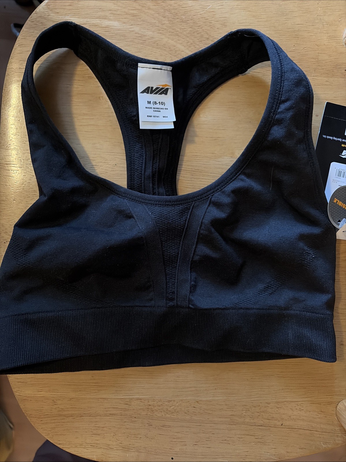Avia Seamless Reversible Bra M (8-10) Black