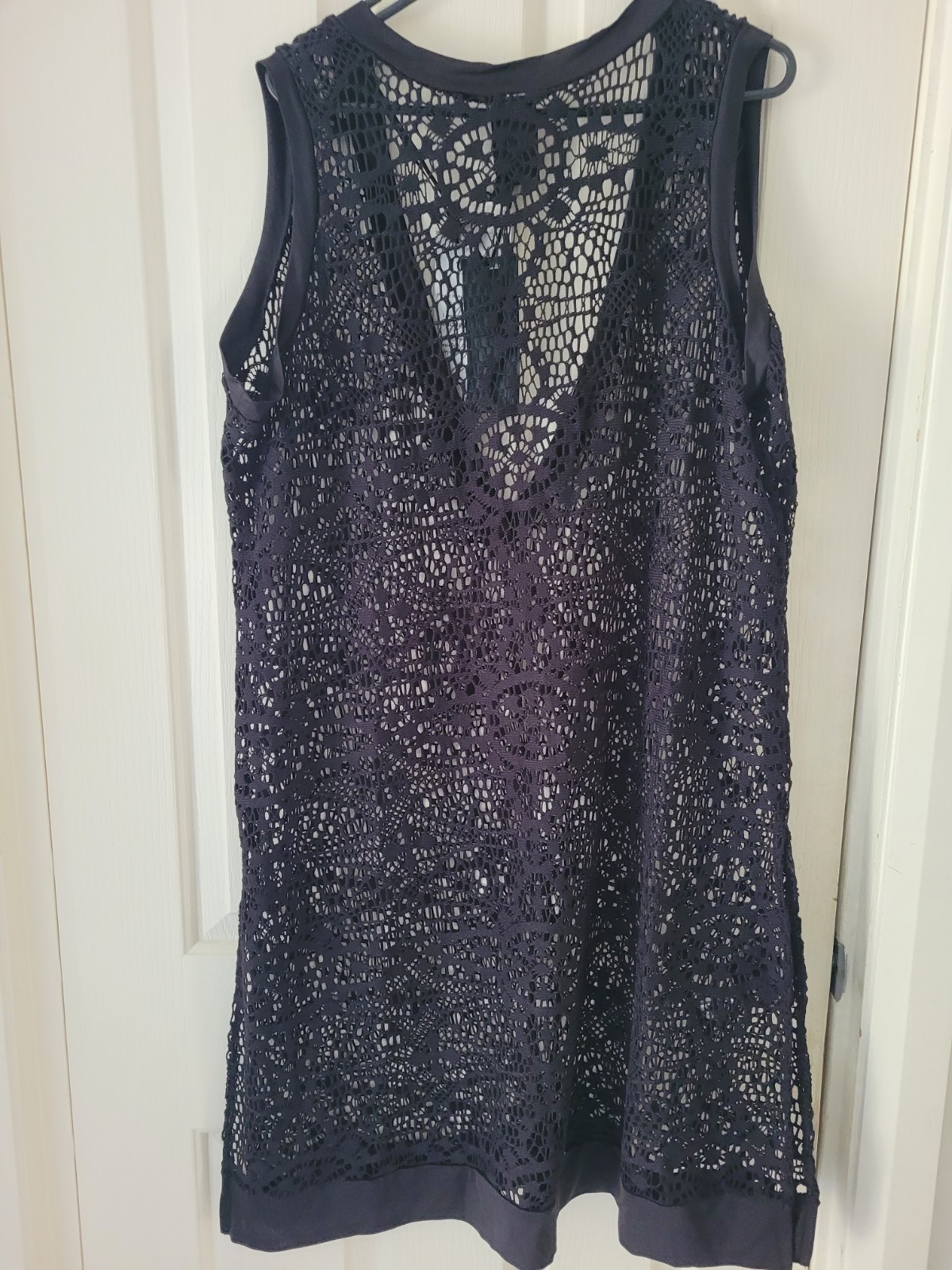 TS Taking Shape NWT Black Mesh Lace Sleeveless Tunic Dress Plus Size M (20)