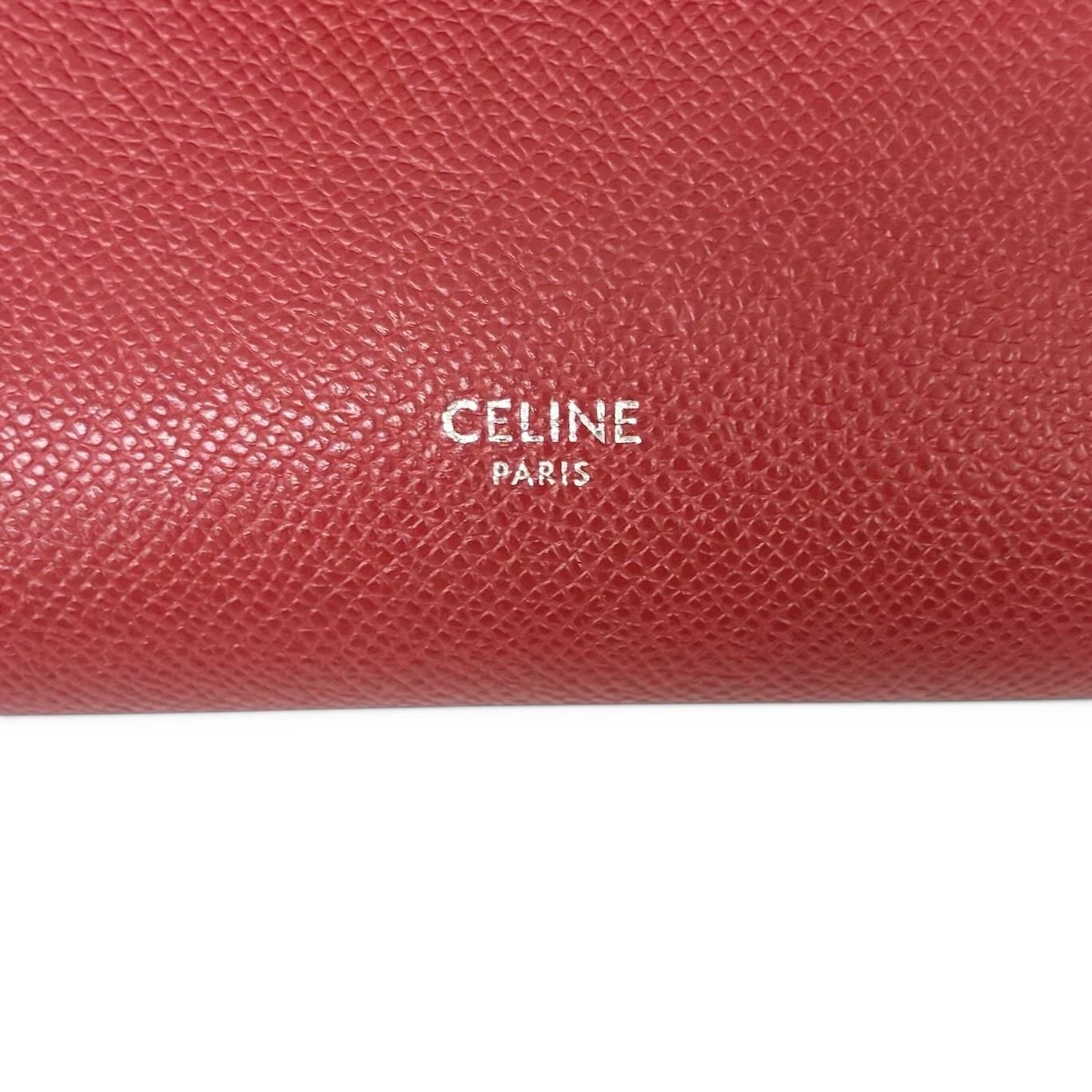Celine Belt Bag Micro Red Grained Leather Hand Bag 189153 Women