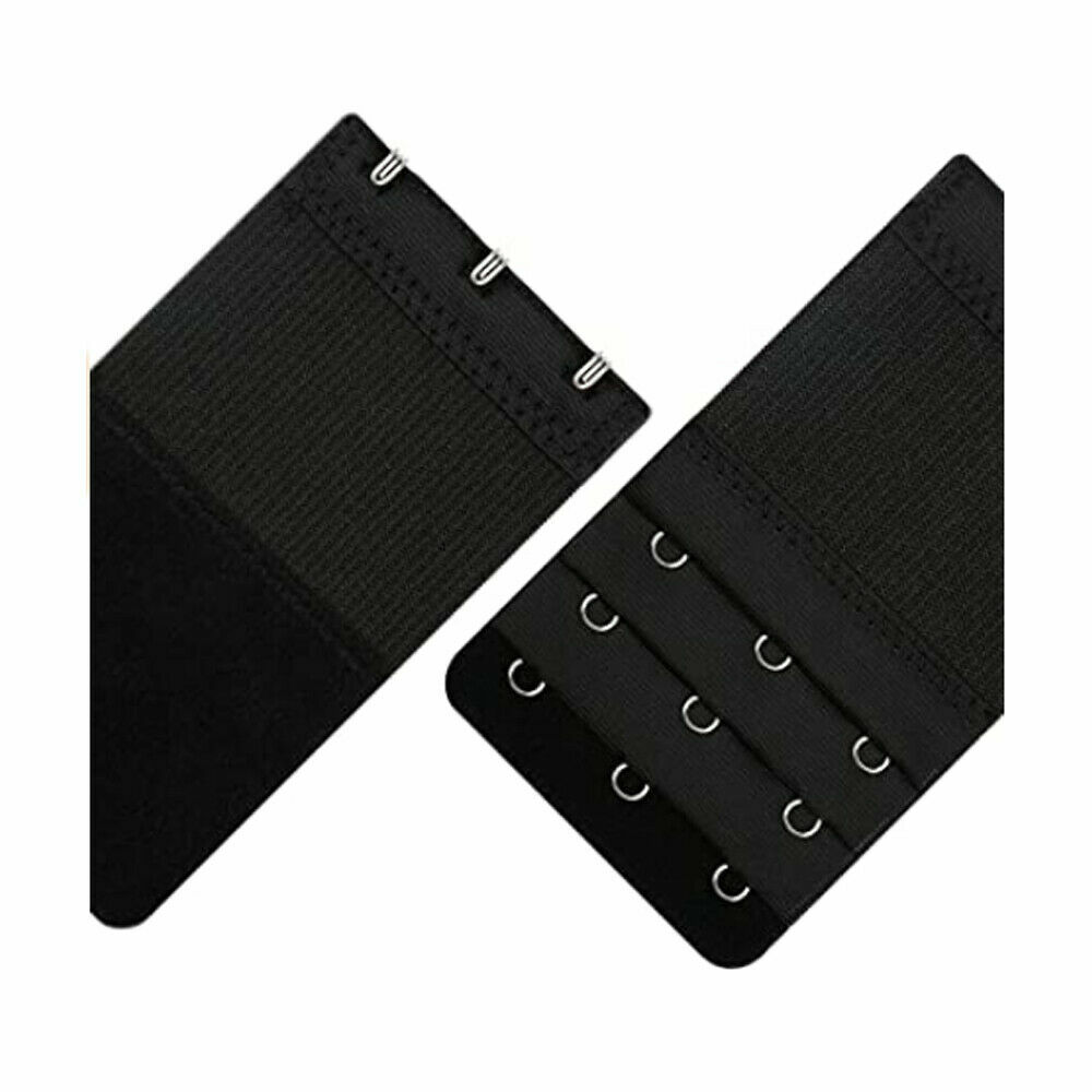 8Pcs Lady Adjustable Bra Extender 3 Hooks Elastic Underwear Strap Extension Belt