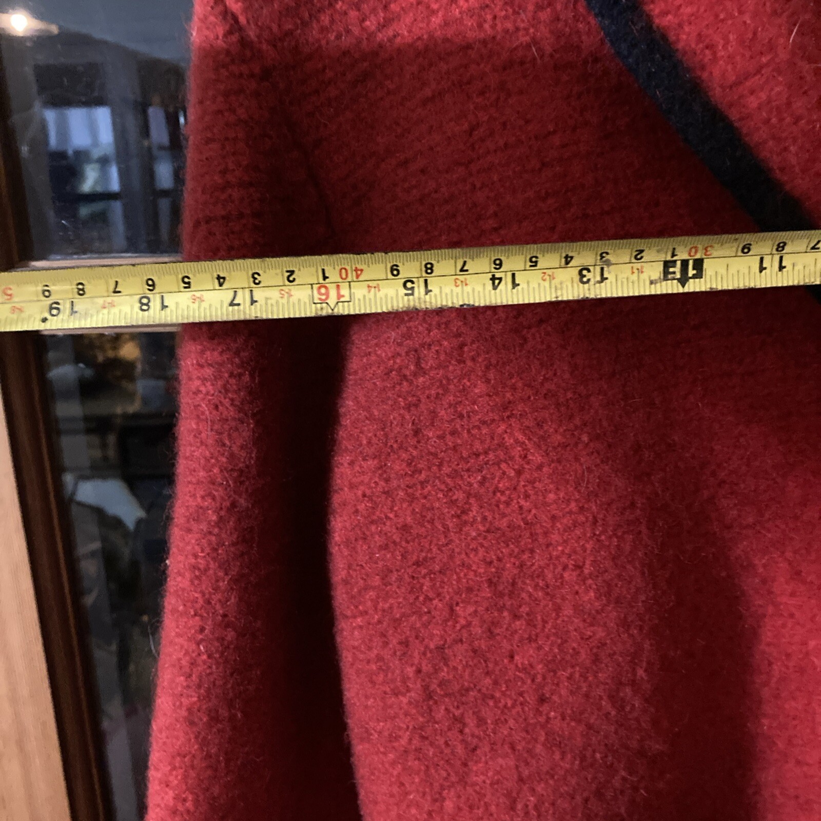Vintage Sport Scherl Red Jacket Virgin Wool With M Theresia Dgr Buttons
