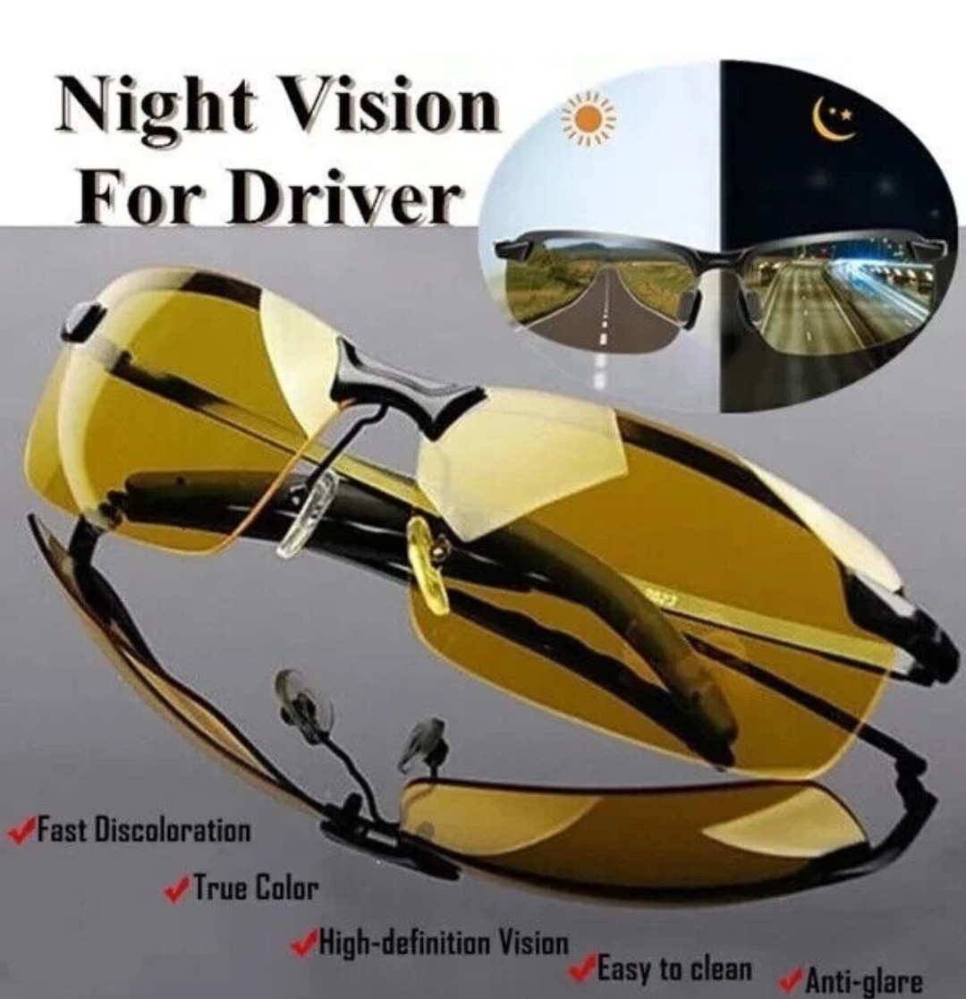 Day Night Vision Polarized Sunglasses Tac HD Driving Day Night Glasses Eyewear