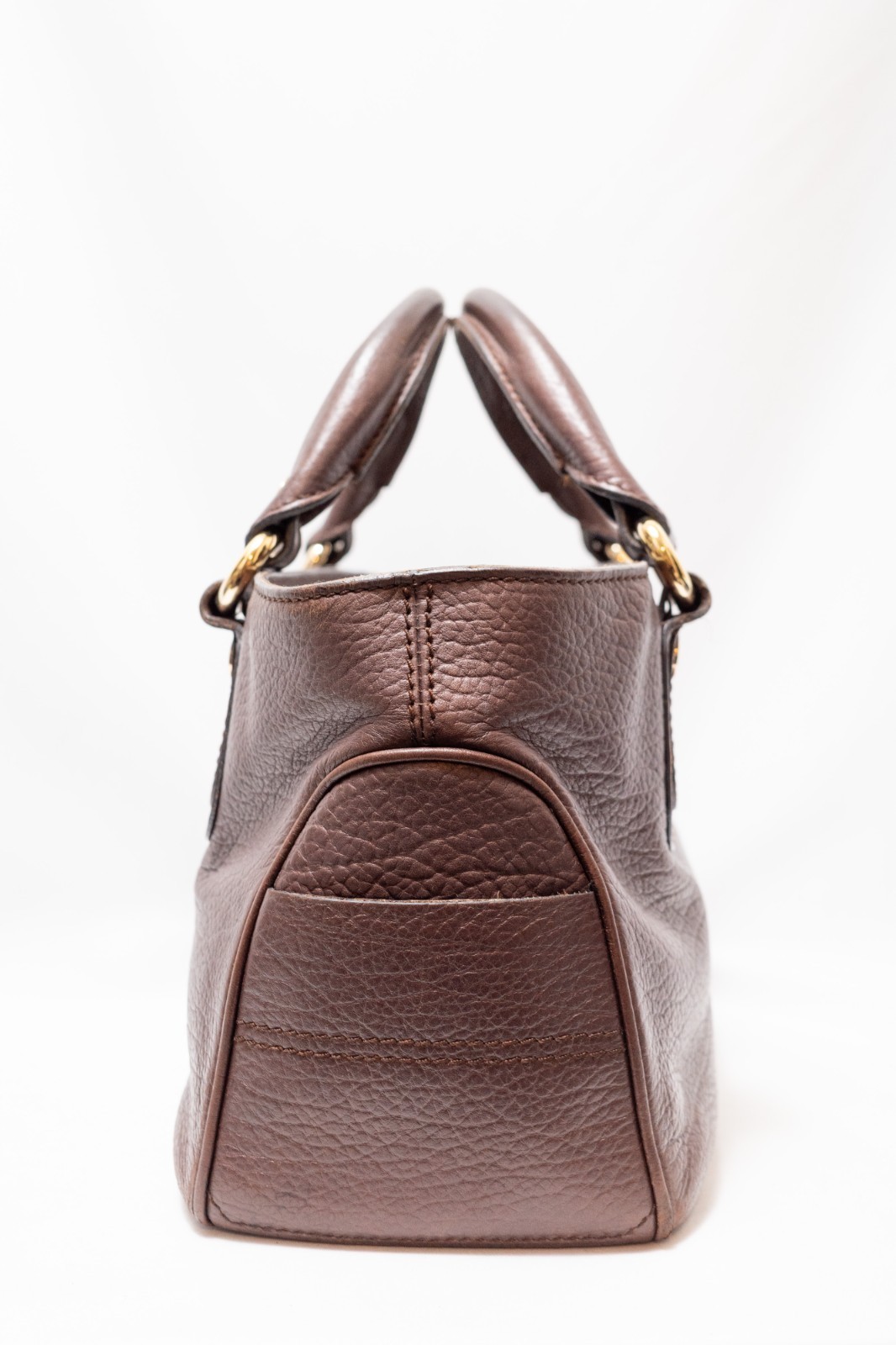 CELINE Boogie Bag BrownLeather Hand bag Auth from JAPAN