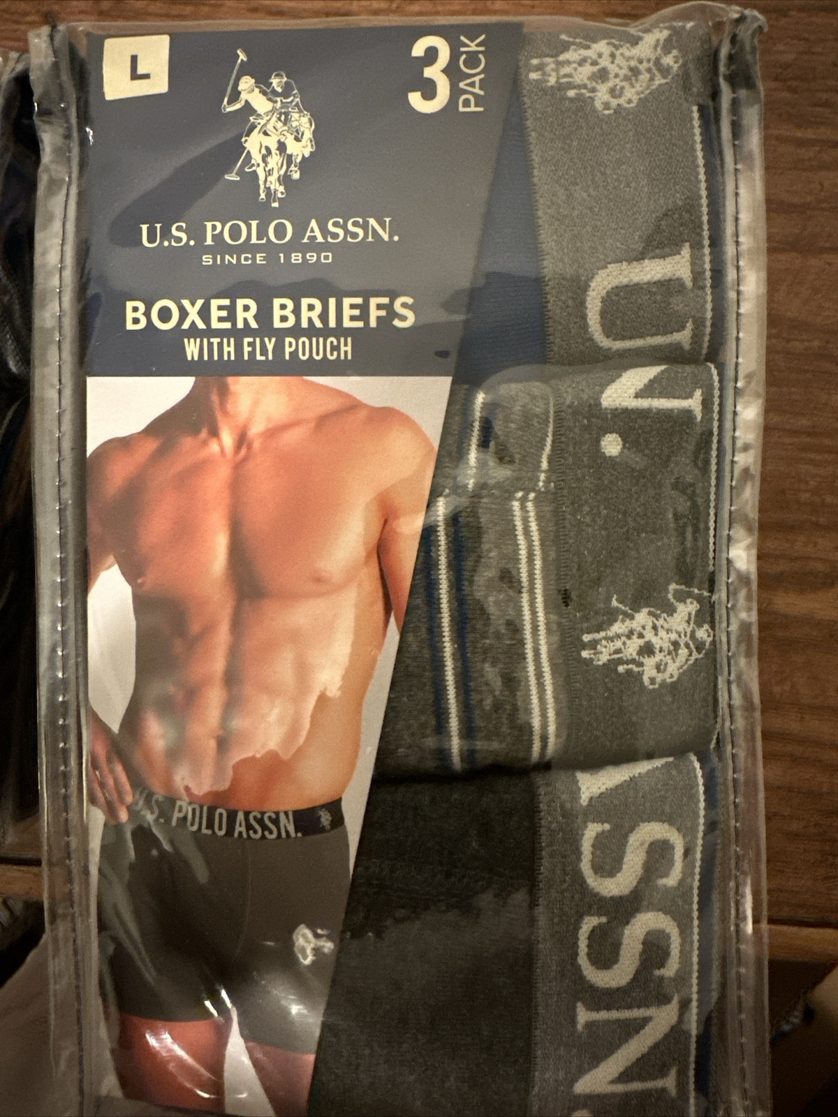 3PK STRETCH BOXER BRIEFS – Large