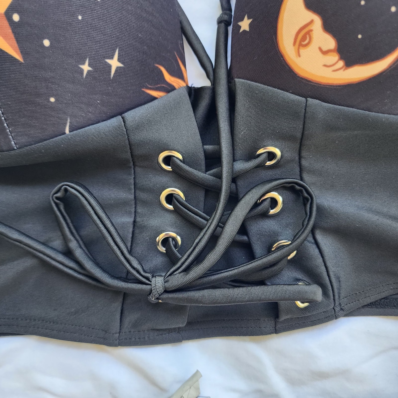 Women’s Sun, Moon & Stars Celestial 2pc High Waisted Bikini Size M