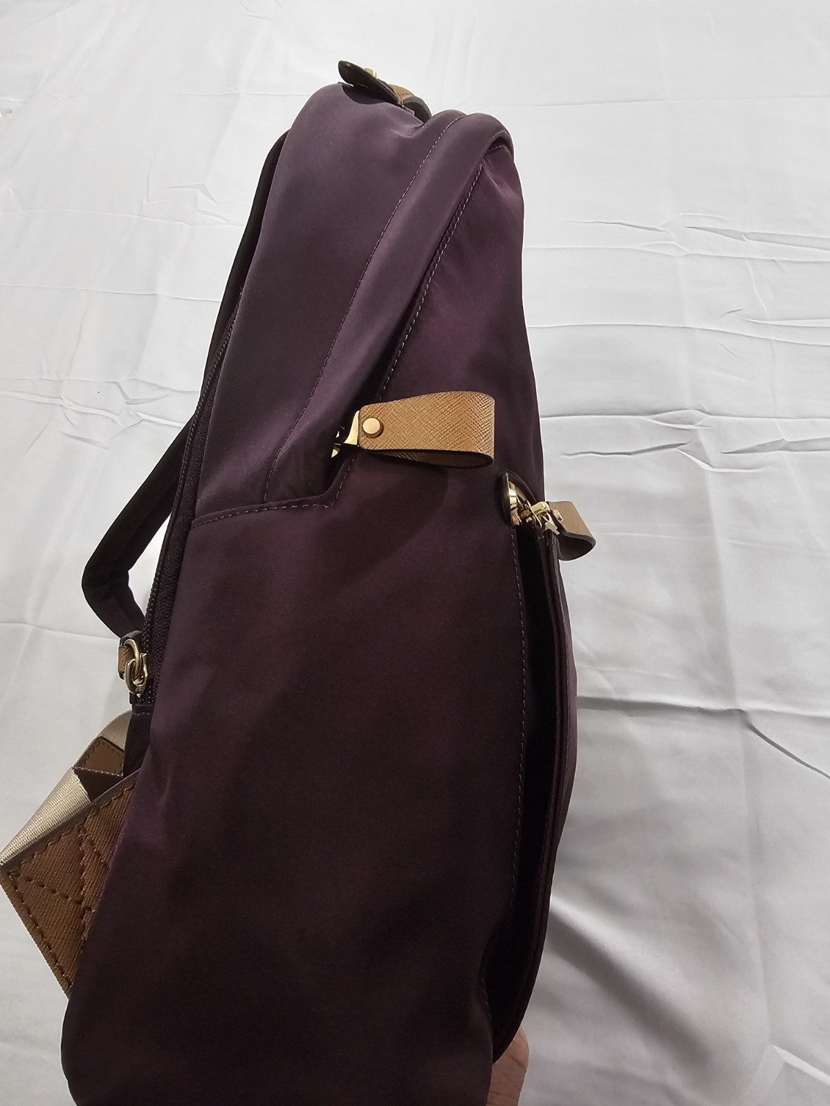 Michael Kors Burgundy Kelsey Nylon Backpack ~ LIGHT WEAR ~