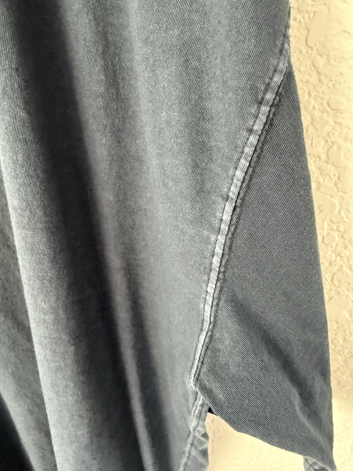 Free People Oversized Distressed Dark Blue T-Shirt