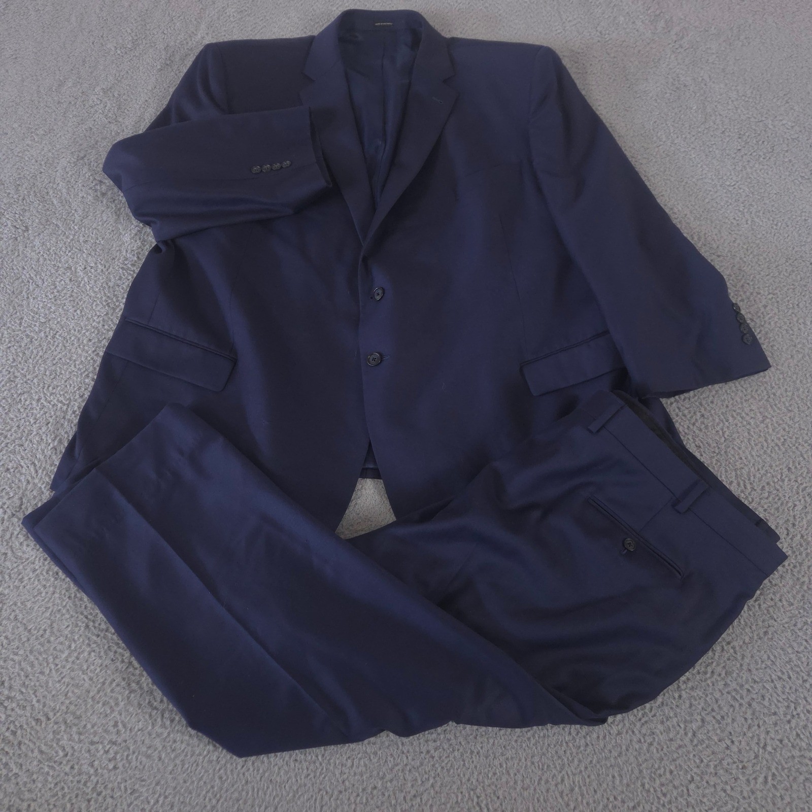 Joseph Abboud 2-Piece Suit Mens 54 Short 48×28 JOE Bespoke 100% Wool Straight