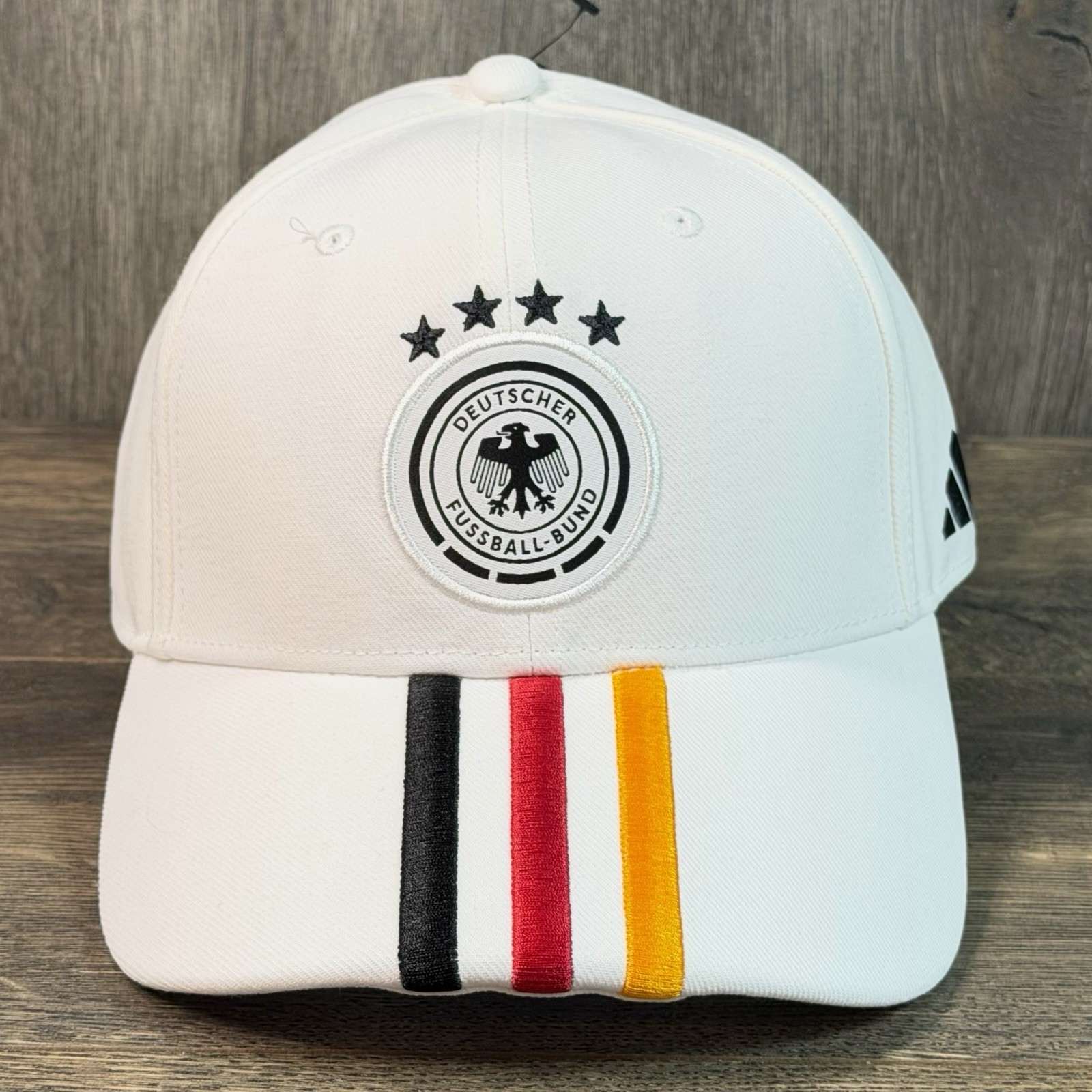Adidas World Cup 2026 Team Germany Soccer Hat Cap OSFM Adjustable White KC6705
