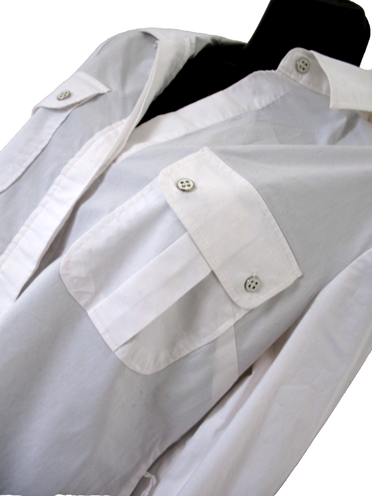 New York & Co. Blouse Western, White, Cotton, Polyester,Spandex, Medium.