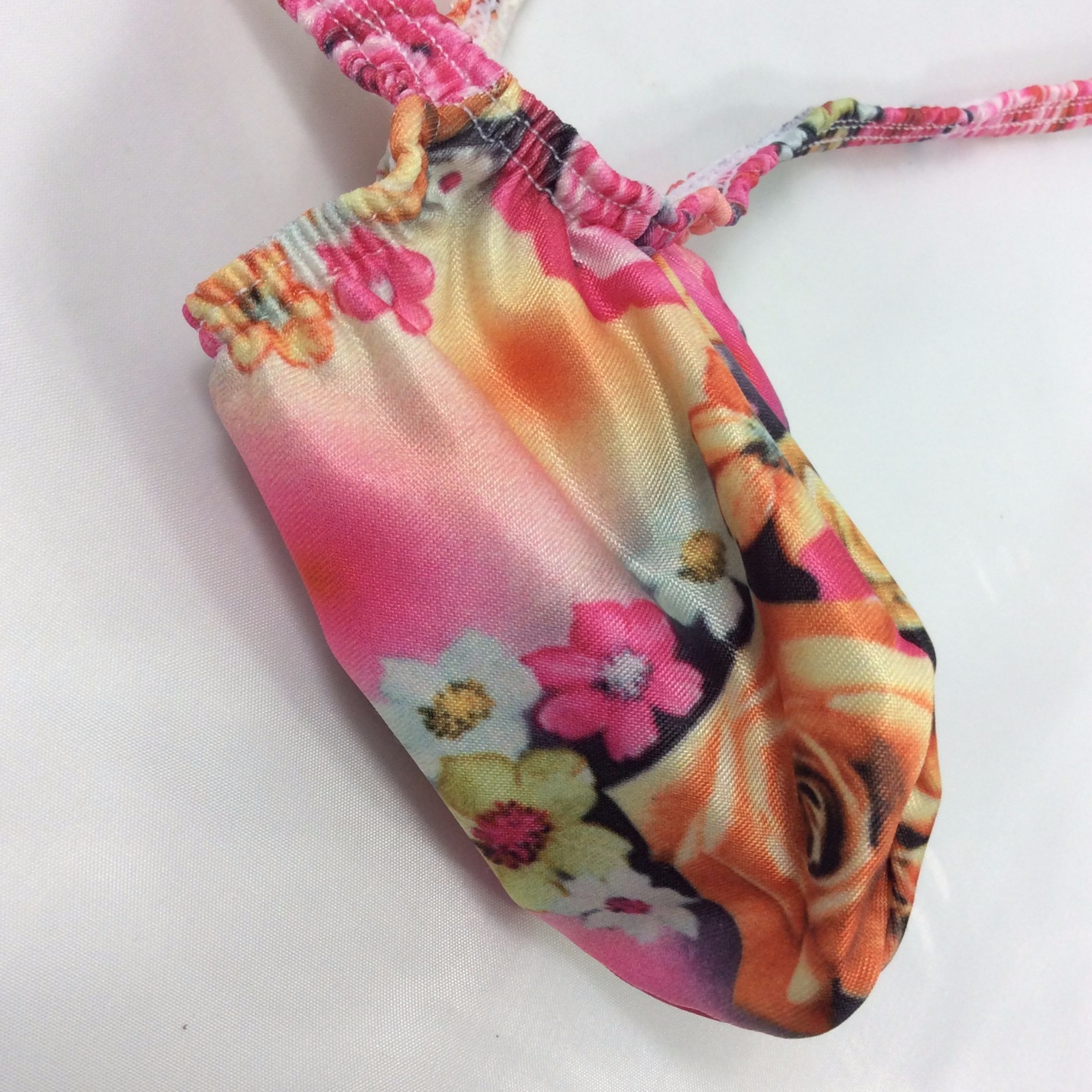 K403 P Sexy Mens String Thong Grape Smugglers Contoured Pouch Pink Floral Print