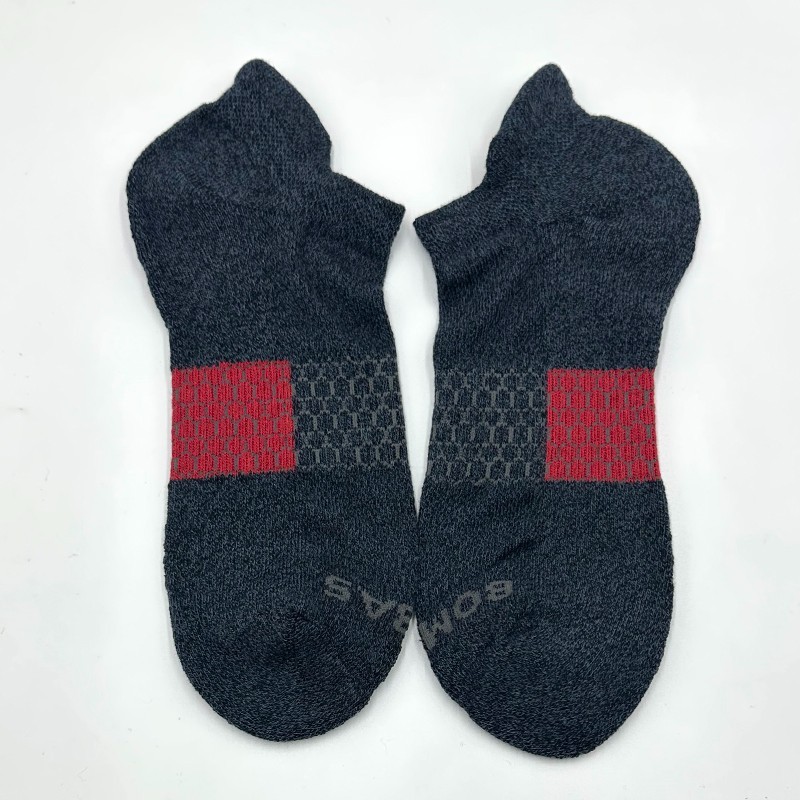 4 pairs BOMBAS Men’s honeycomb Marl Ankle Socks Cushion Size Large Colorful