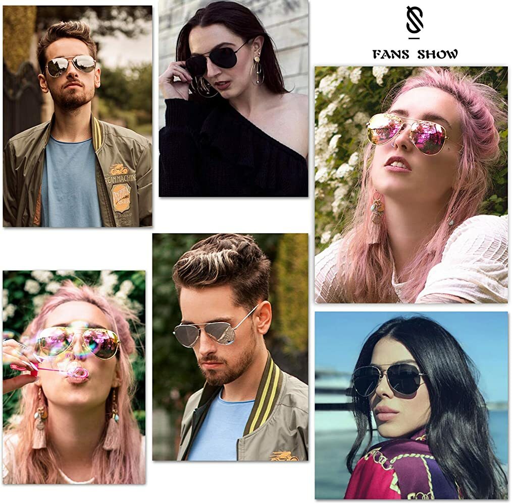 Polarized Aviator Sunglasses For Men Women Unisex Vintage Driving Sport Sunglass