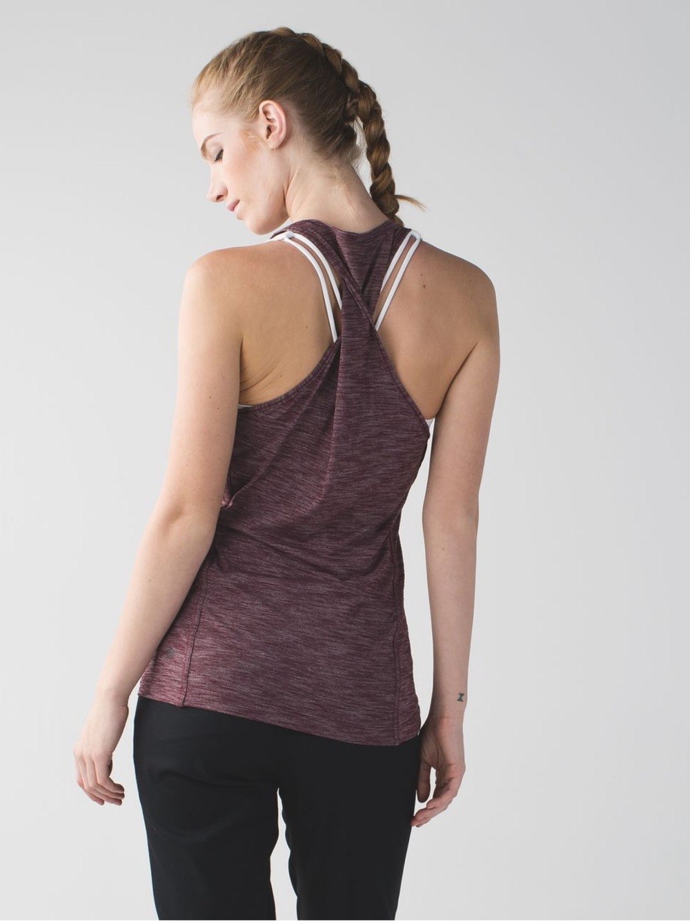 Lululemon &go Everywhere Heathered Bordeaux Tank (8)
