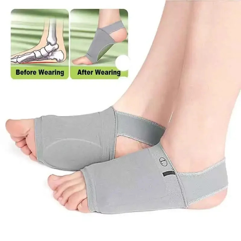 Silicone Arch Support Insoles for Women Men Flat Foot Corrector Orthotic Inserts