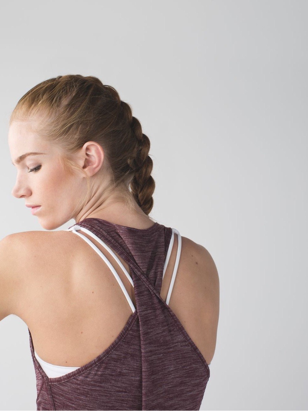 Lululemon &go Everywhere Heathered Bordeaux Tank (8)