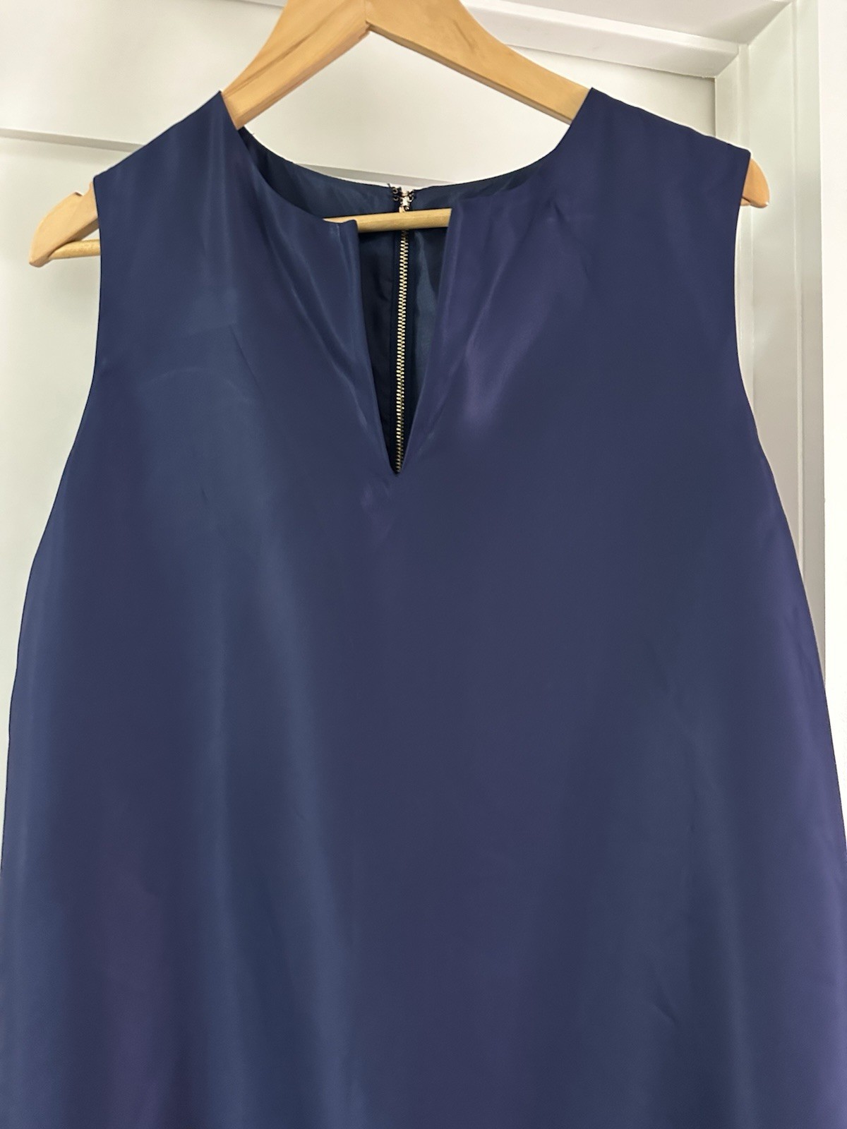 Kate Spade Keri Shift Dress Navy Blue Sz 10 Mini Minimalist Classic A-line