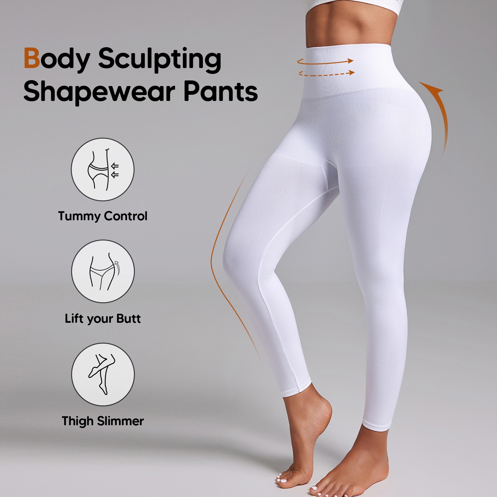 Women Slimming Anti Cellulite Compression Leggings Leg Shaper High Waist Pants
