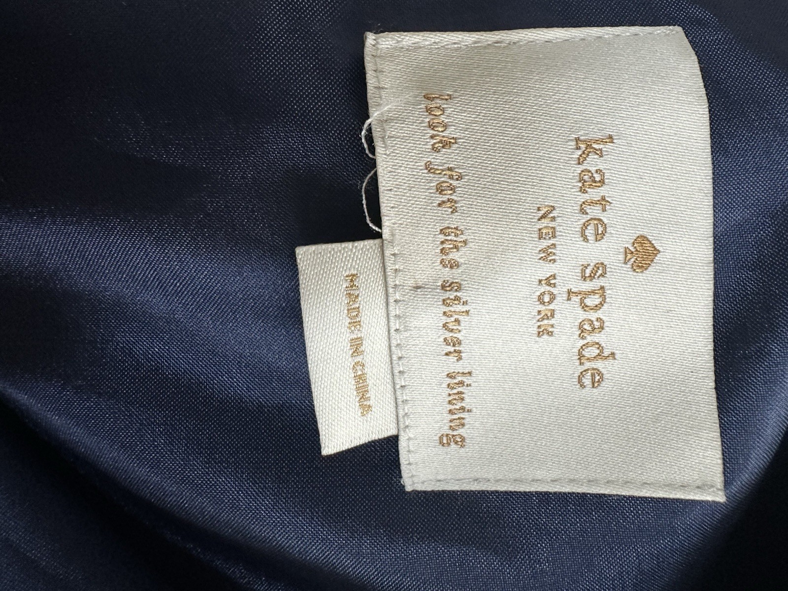 Kate Spade Keri Shift Dress Navy Blue Sz 10 Mini Minimalist Classic A-line