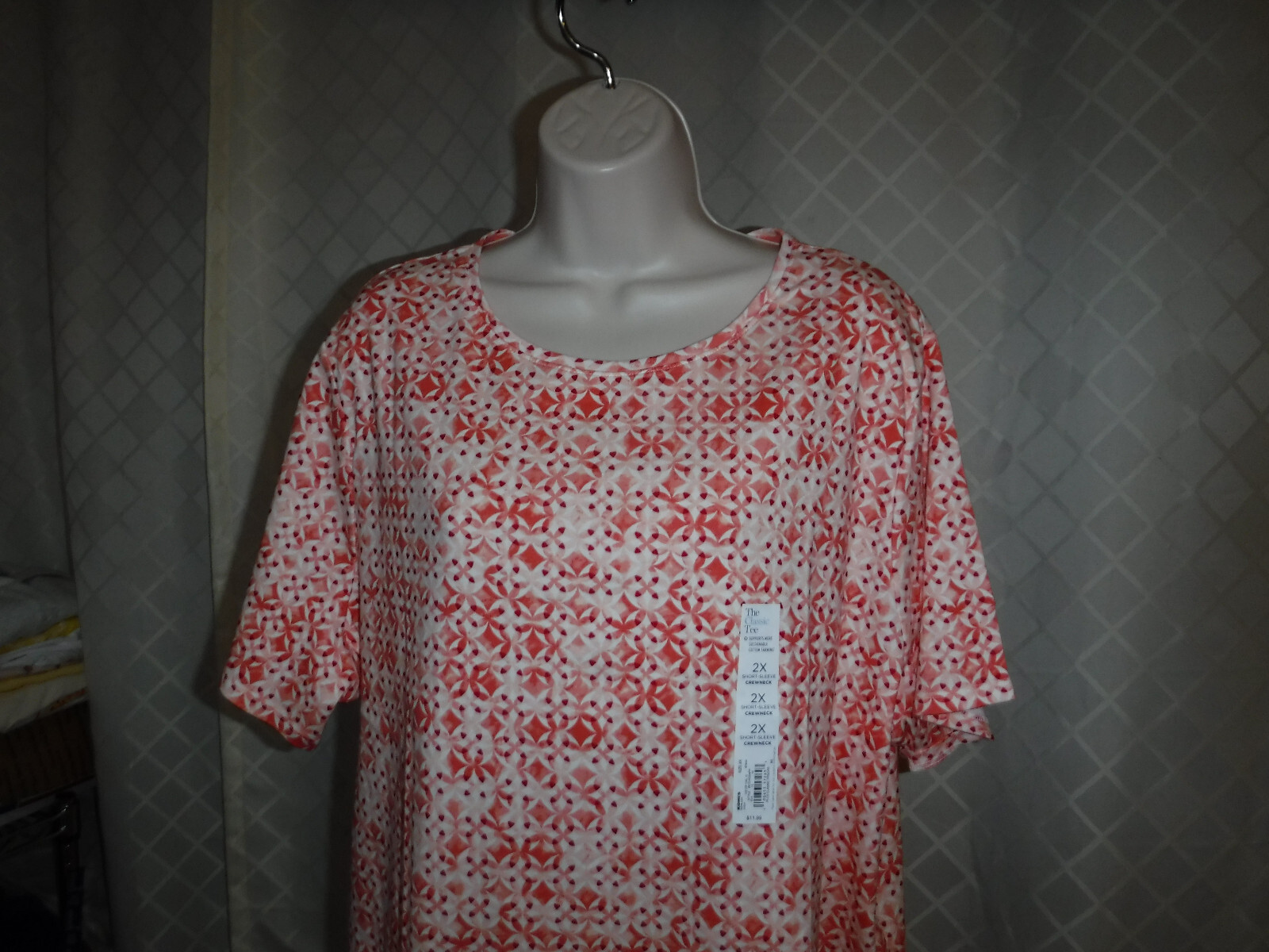 Size Plus Short Sleeve Women’s T-Shirts ,3X,2X,1X,0X,Croft & Barrow Multi Color