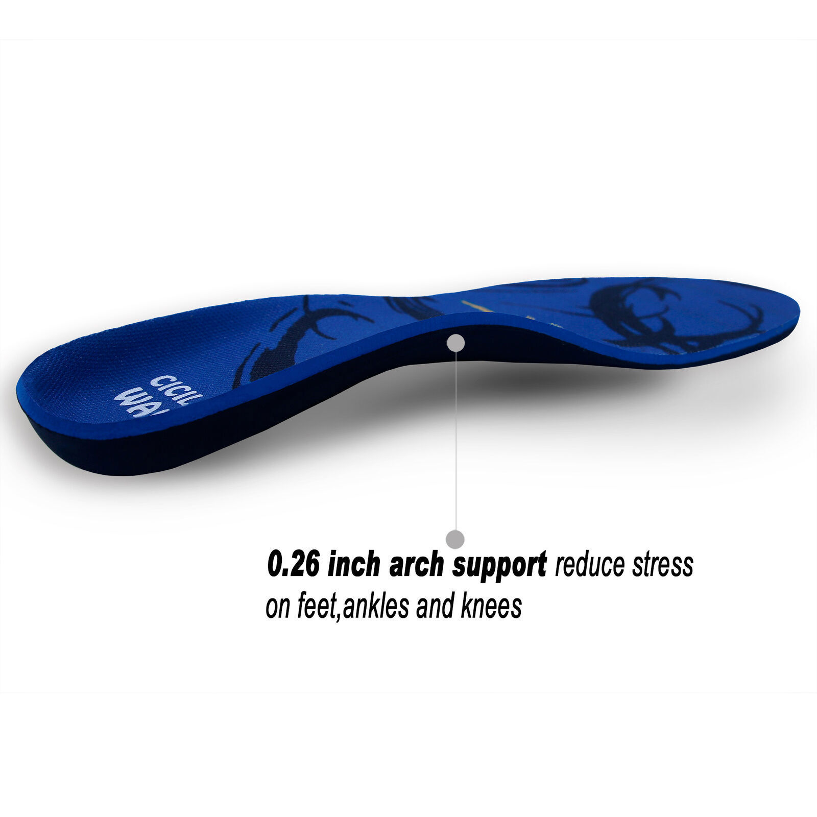 Plantar Fasciitis Arch Support Shoe Insoles Inserts Orthotic Flat Feet Foot Pain