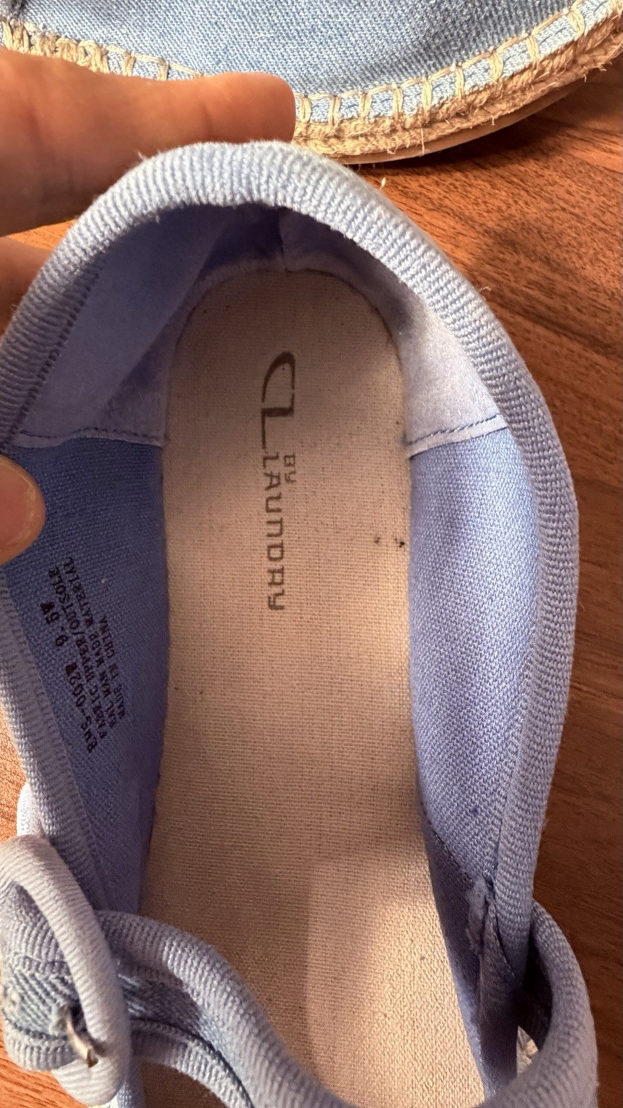CL by Laundry Women’s Blue Mary Jane Flats Buckle Closure Round Toe Solid