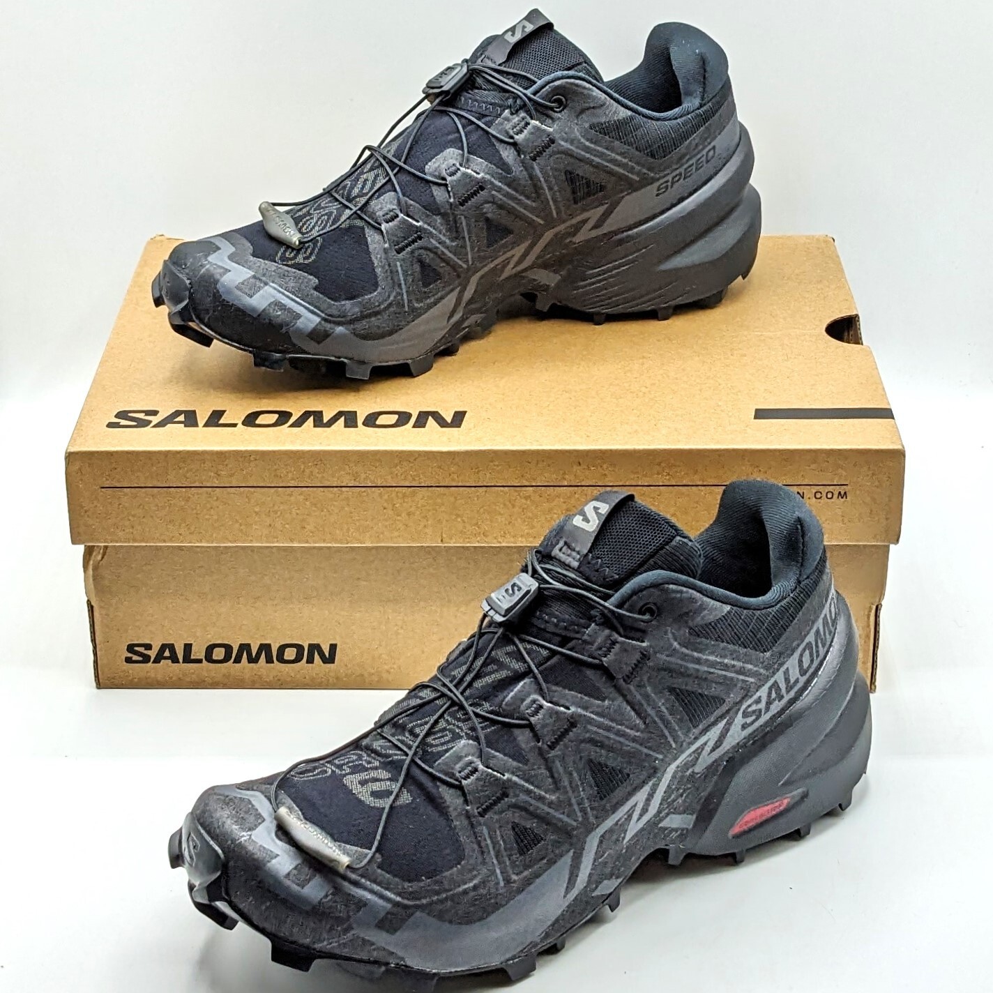 Salomon “Speedcross 6” Women’s Moderate Terrain Running Shoe [Black/Phantom] NEW