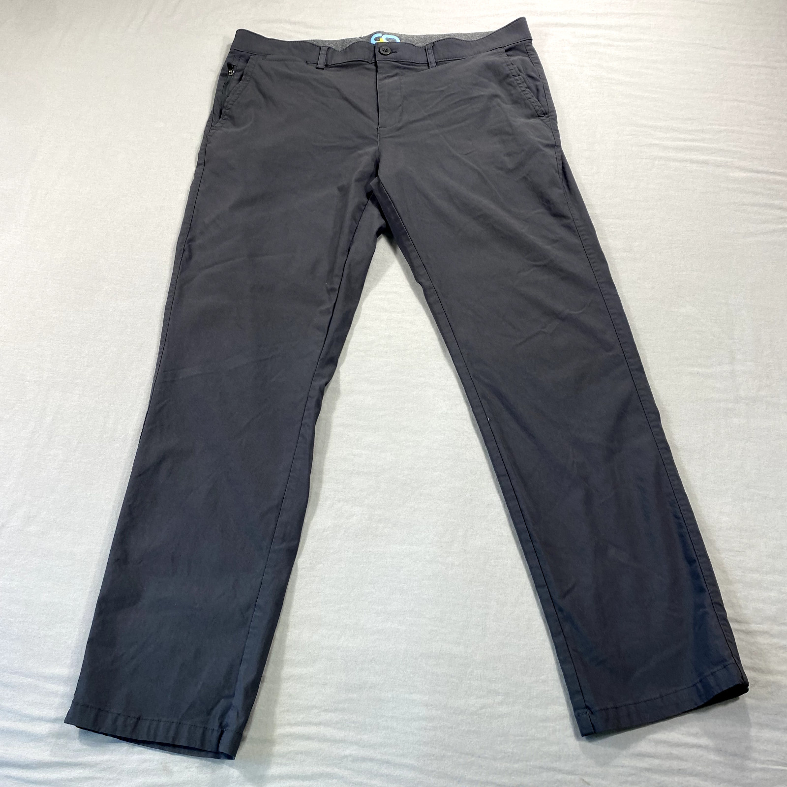 Copper & Oak All Day Tech Pants Mens 36×30 Gray Performance Stretch Golf Chino ^