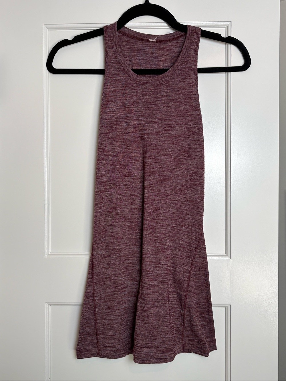 Lululemon &go Everywhere Heathered Bordeaux Tank (8)