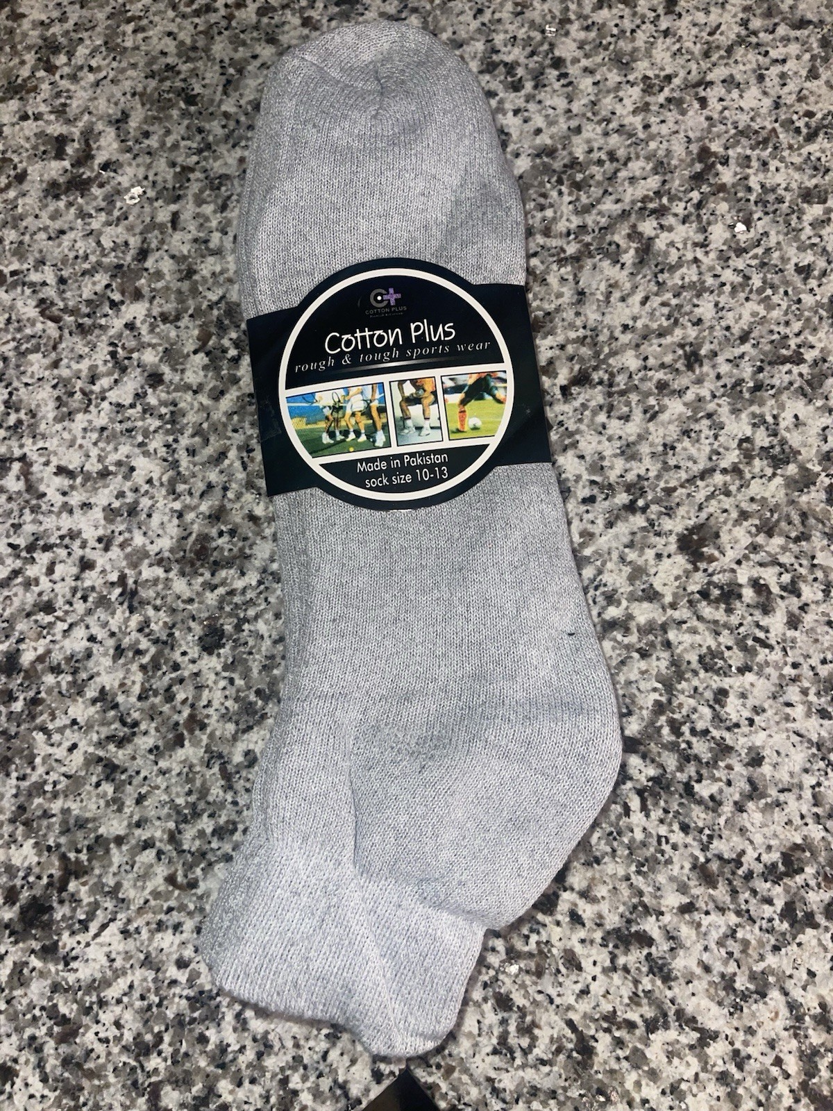 Gray 6 Pairs Mens Ankle Quarter Crew Sports Socks Cotton Low Cut Size 10/13!