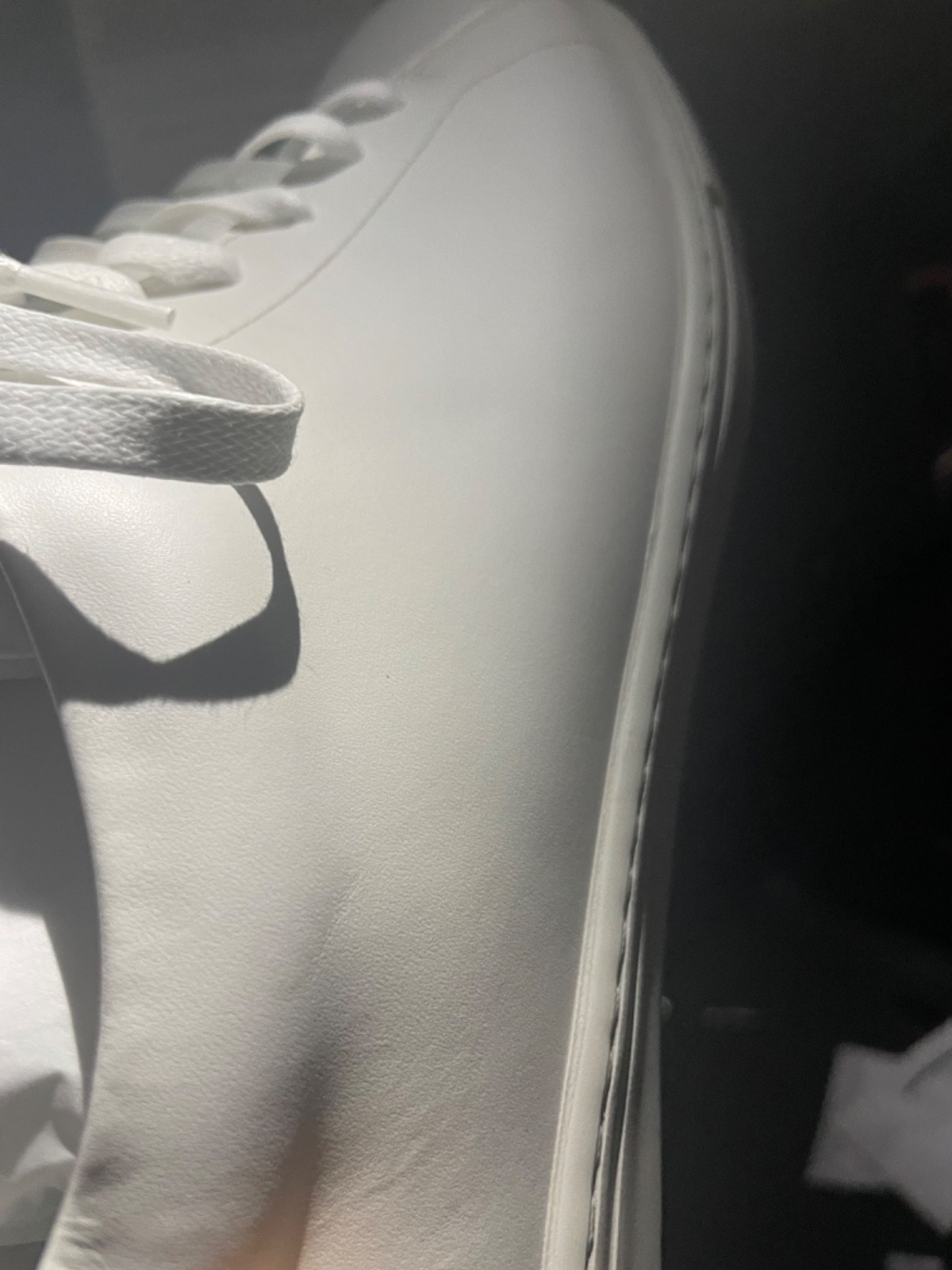 BRAND NEW Peter Millar Casual Leather Sneakers – Men’s Size 9.5 – White