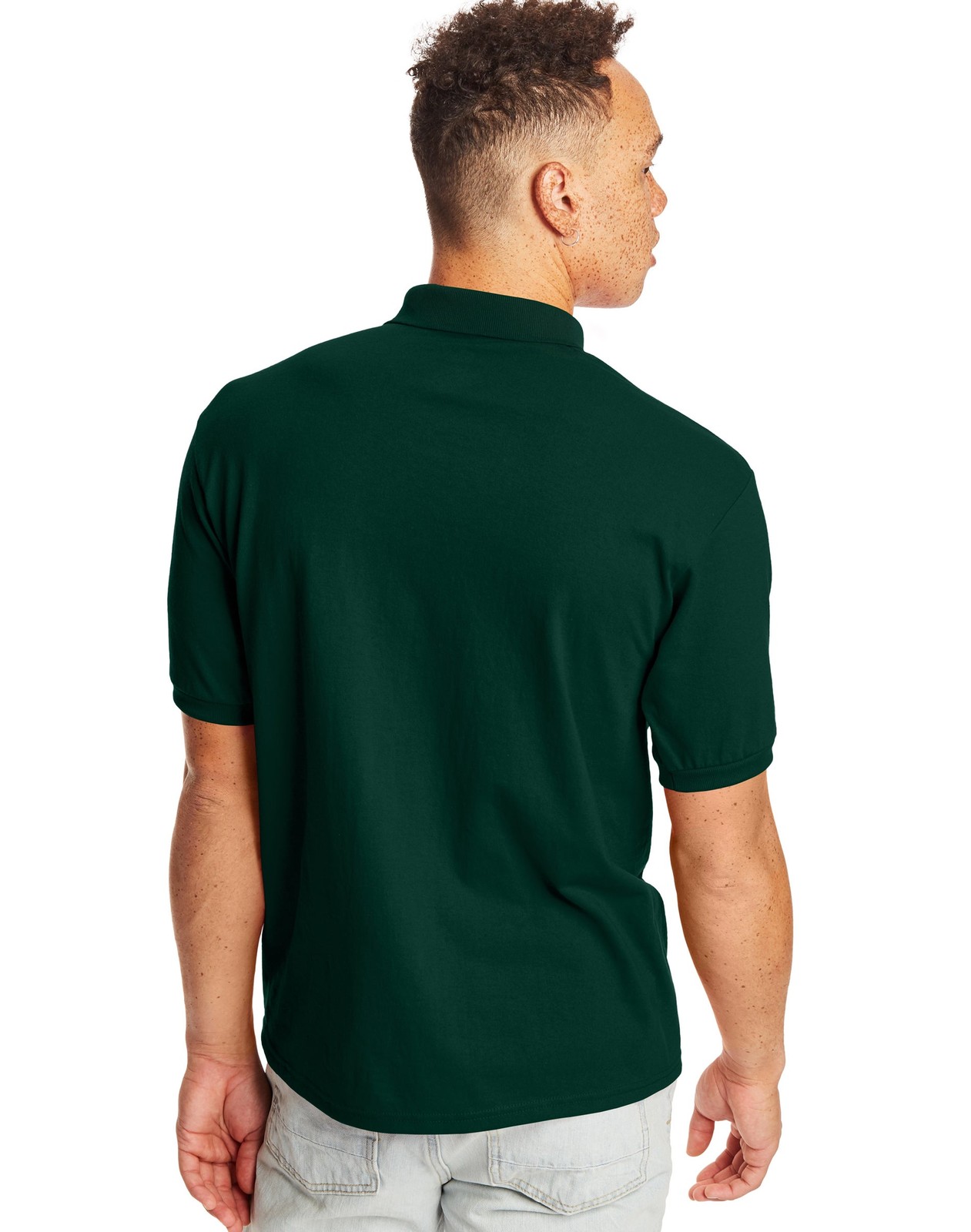 Hanes Men’s 2 Pack Polo Short Sleeve CottonBlend EcoSmart Jersey Pocket sz S-4XL