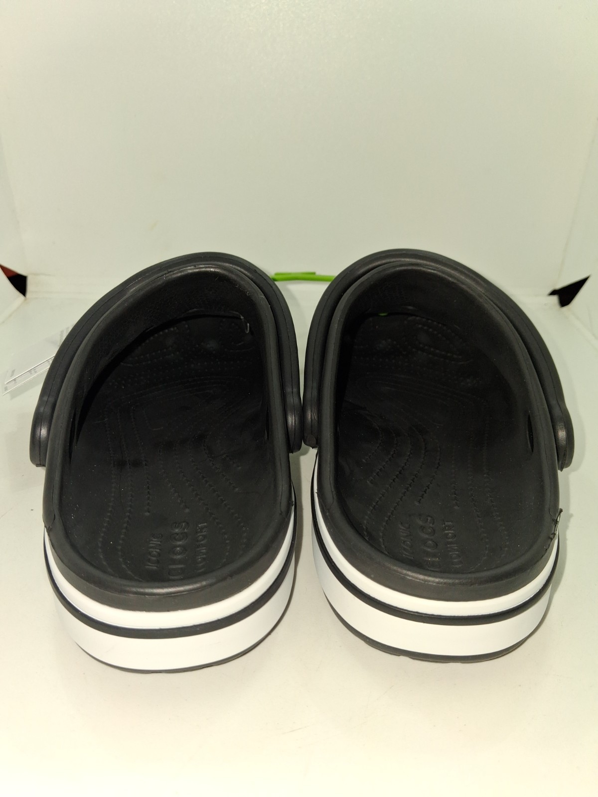Crocs Unisex-kids Bayaband Clogs, Black/White Sz 4B/6G NWTS