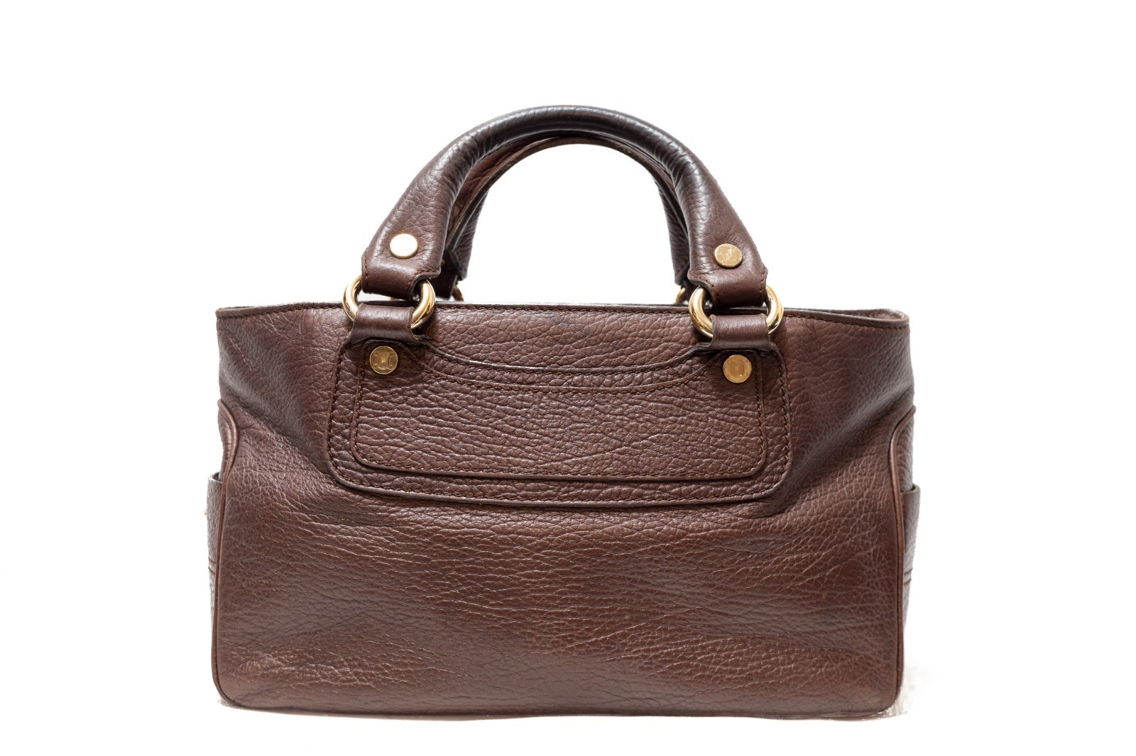 CELINE Boogie Bag BrownLeather Hand bag Auth from JAPAN