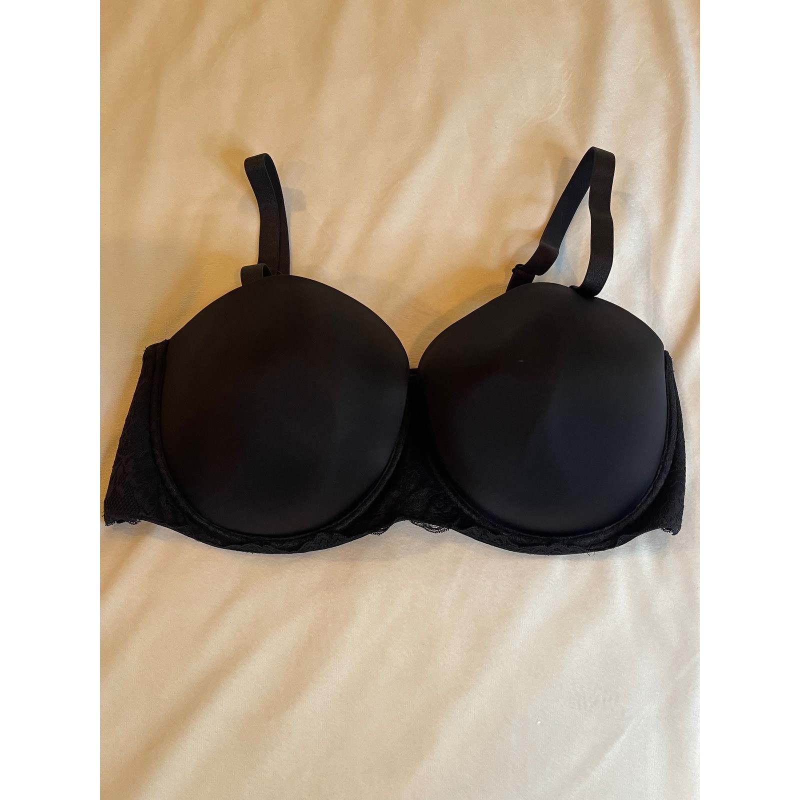 Torrid Curve Black Lace Multi-Way Strapless Bra 44DDD Plus Size Underwire 44 DDD