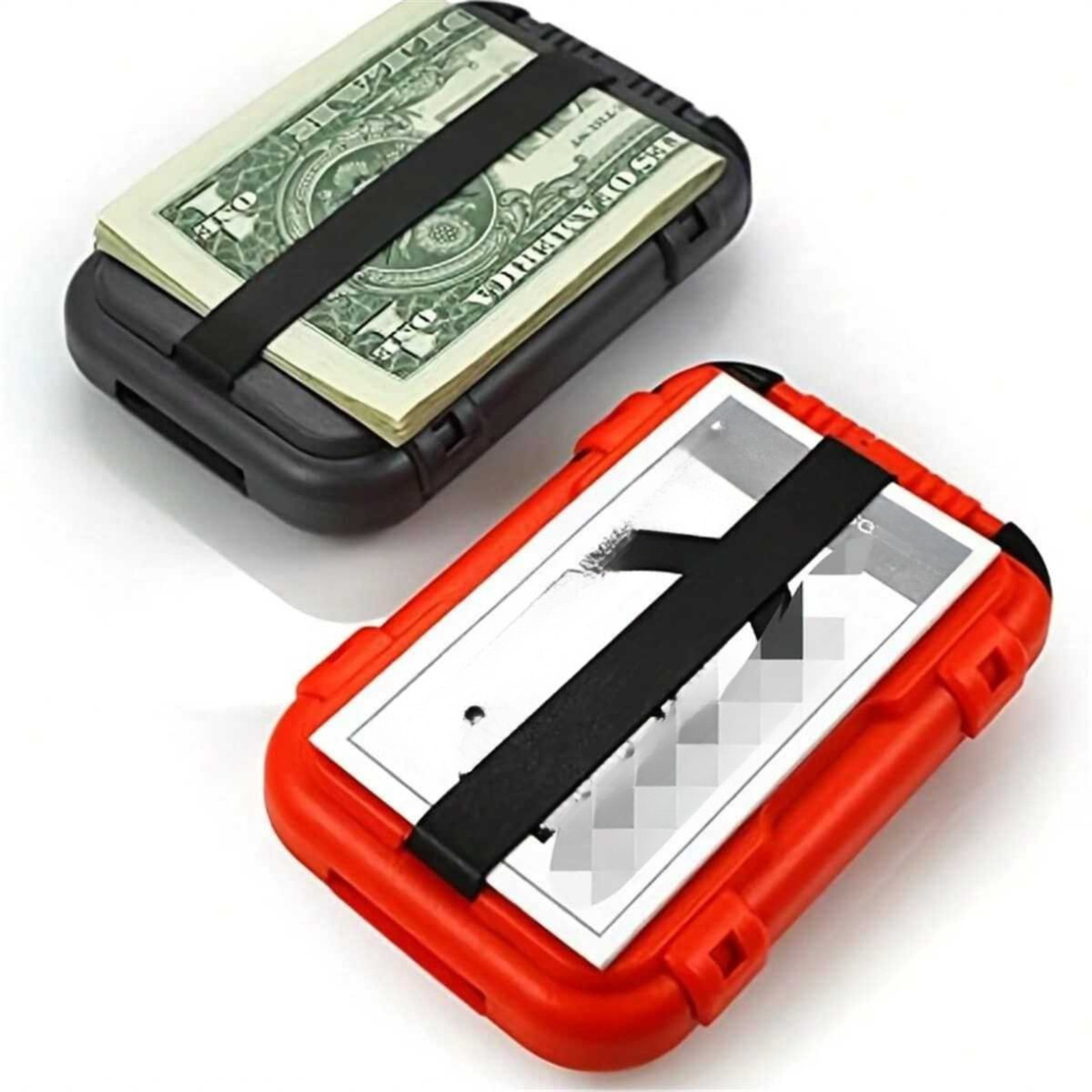 Mans Slim Wallet RFID Blocking ID/Credit Card Holder Hard Case Pocket Money Clip