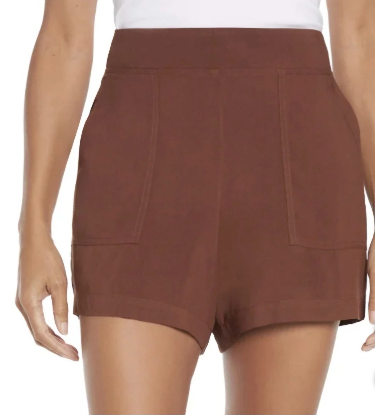 Wildfox Womens Lightweight Relaxed Fit Pull-On Shorts Multicolor Pockets