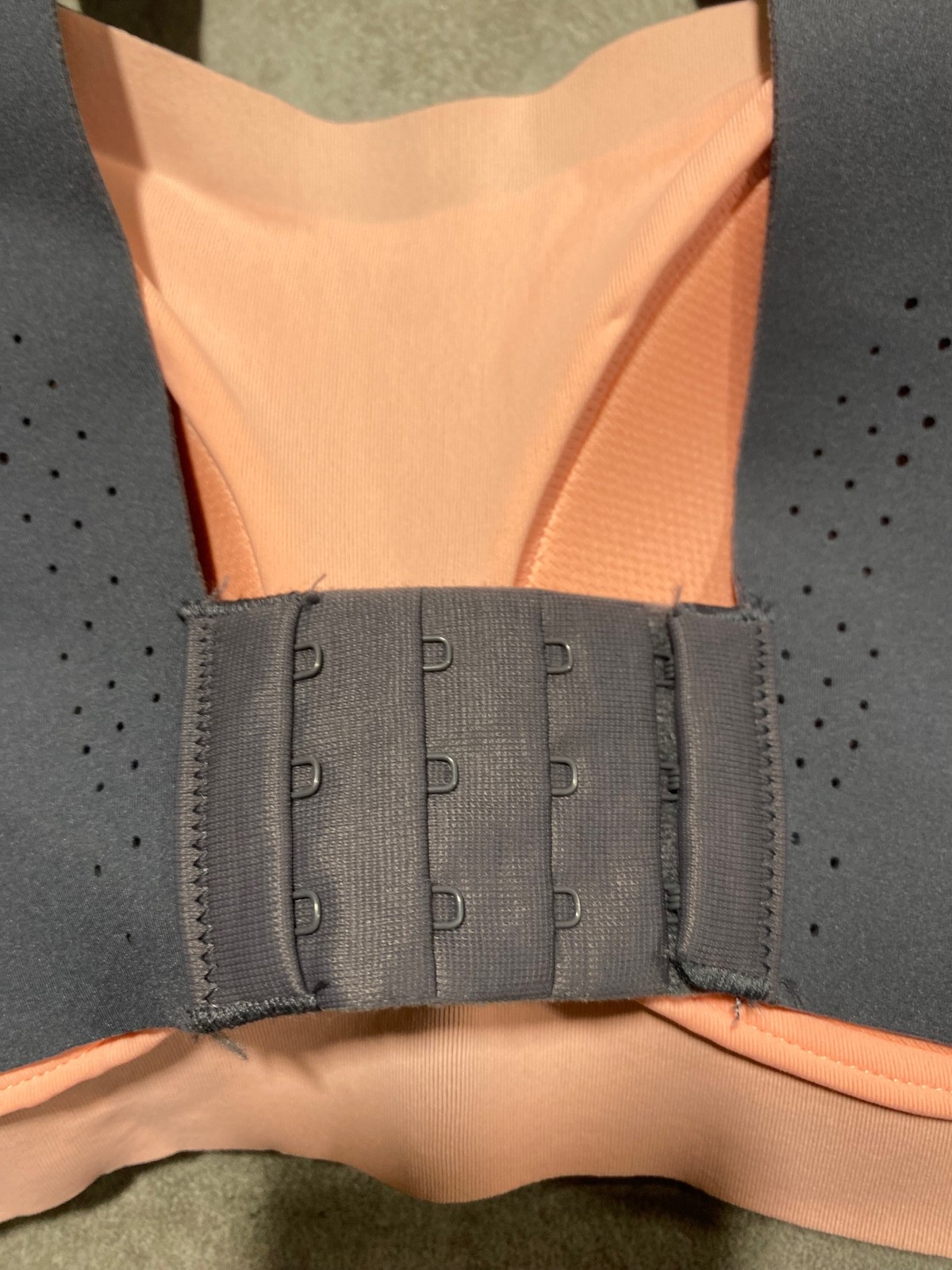 Avia Sports Bra Womens XL D-DD Support Full Coverage Adjustable Straps Navy