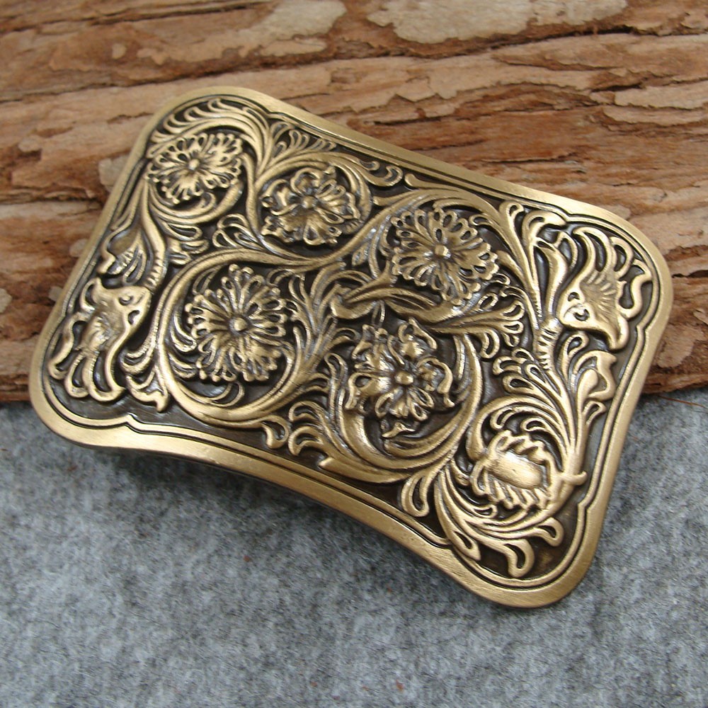 Heavy duty Solid Brass Belt Buckles For 1.5″ Plate Pin western Buckle Z167