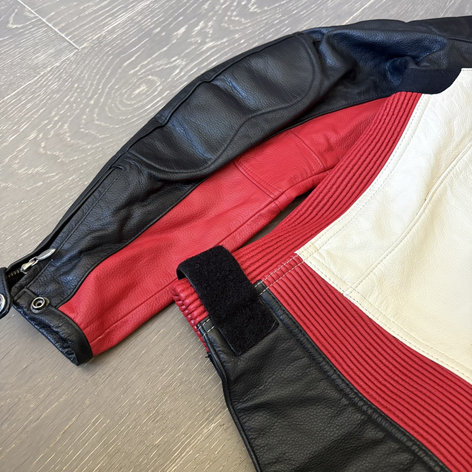 Harley Davidson Women’s Rapid City Black Red White Leather Jacket 97158-03VW